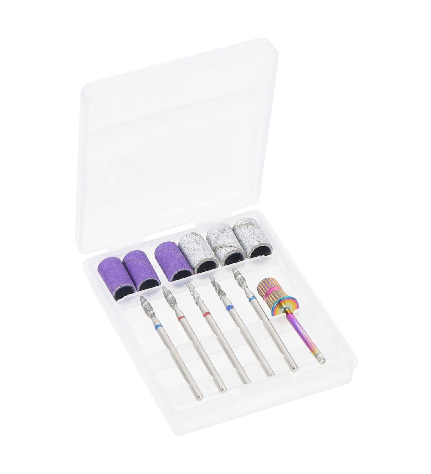 FRCOLOR Manicure File Bits Manicure Drill Bits 1 Set Nail Polisher Corundum Electrical Tools Boxed Carbide Nail Drill Bit Nail File Bits - Buy Online on GoSupps.com