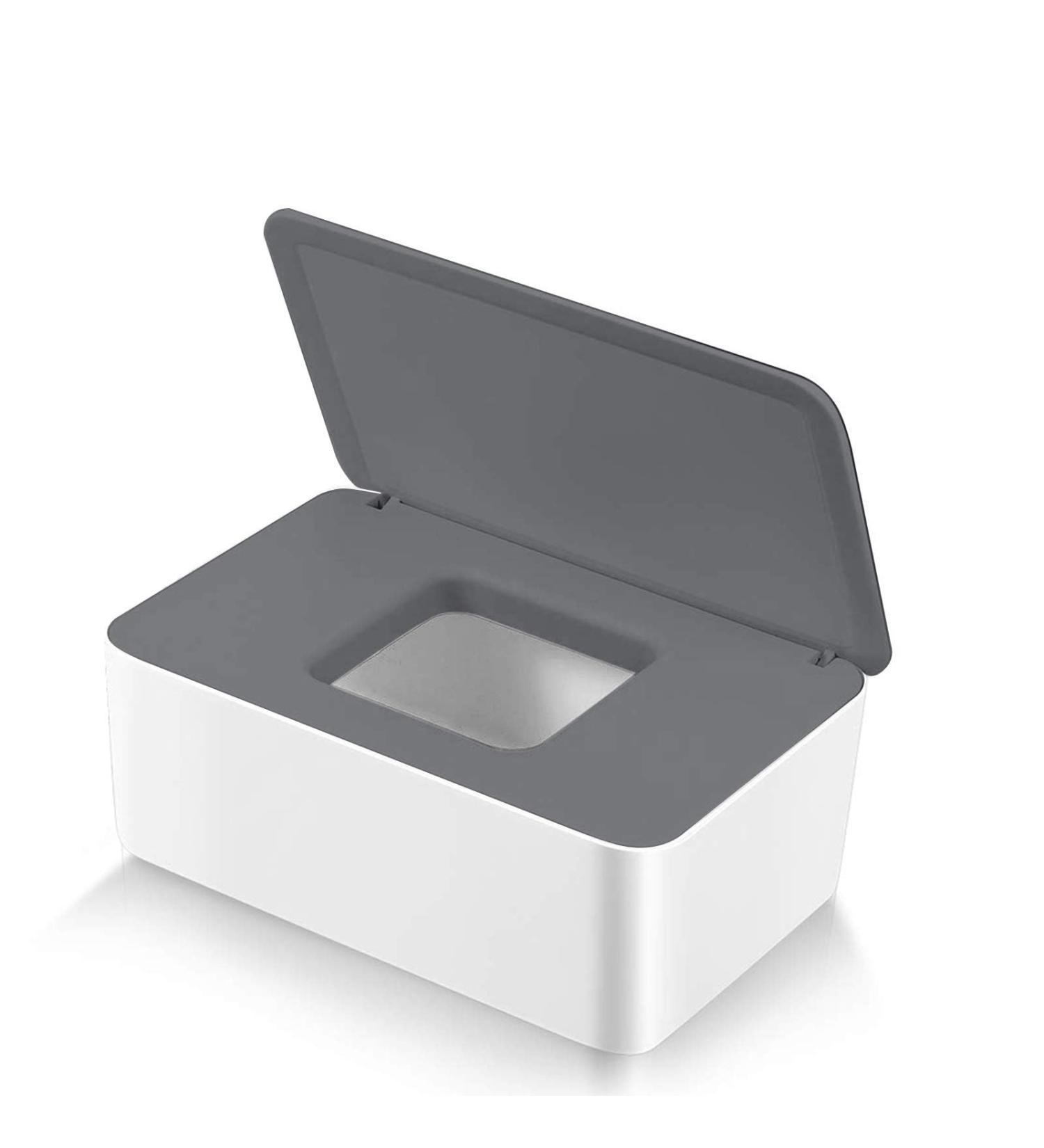 Buy Wet Breeder Box & Damp Toilet Paper Box - Stylish Storage for Baby Wipes Handkerchiefs & More | Gray & White | International Shipping Available - Buy Online on GoSupps.com