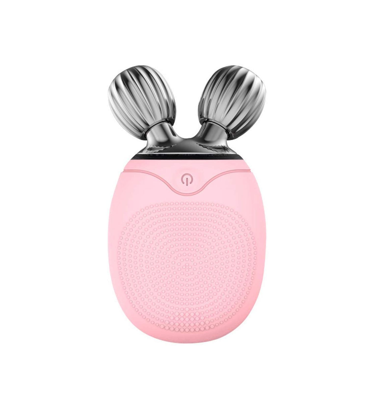 Facial Cleansing Brush - Sonic Silicone Exfoliating Beauty Equipment IPX6 Waterproof USB Rechargeble Face Scrubber Brush for Deep Cleanning Face Scrubbers Pink - Buy Online on GoSupps.com