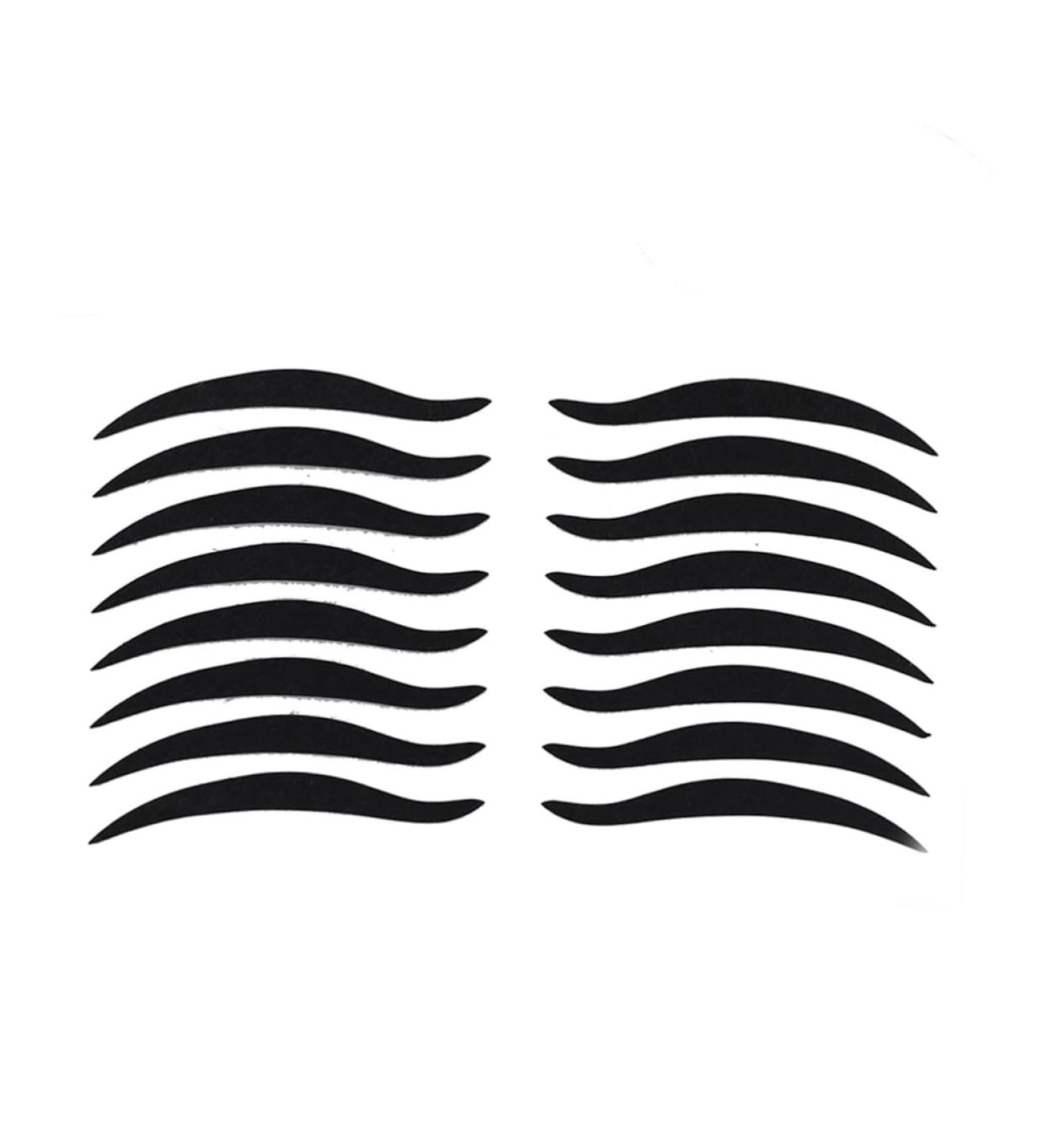 OHPHCALL 80 Pairs Eyeliner Eyeshadow Sticker Temporary Eye Liner Crease Smoky Eyeliner Stickers Adesivo Black - Buy Online on GoSupps.com