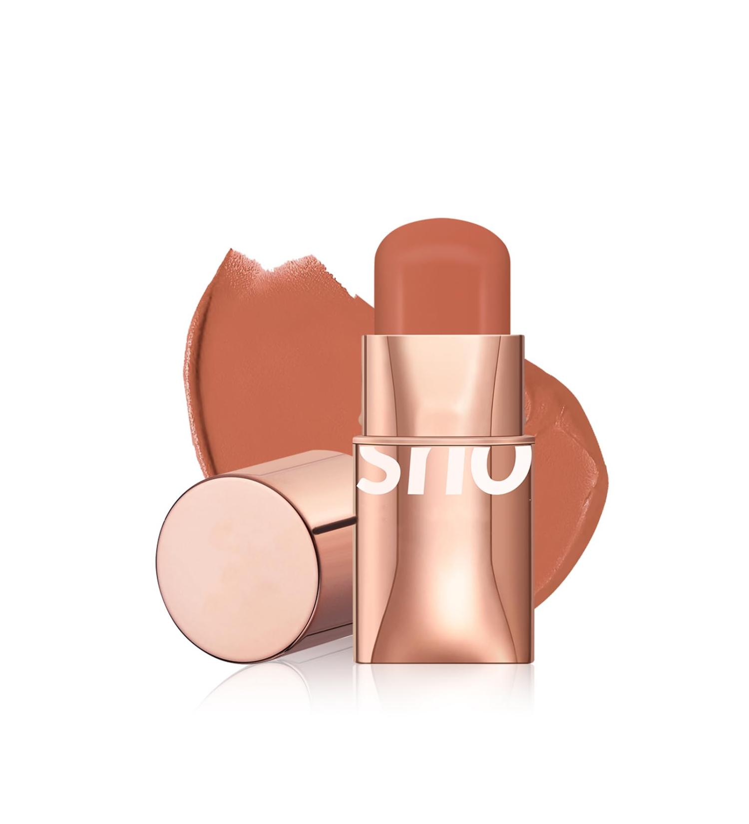 Waterproof Cream Blush Stick - 3-in-1 Multi-Use Blusher Contour - Long-lasting and Moisturizing Formula - Easy to Blend for Lip, Cheek, and Eye - Natural Look - (Orange Subtle) - Buy Online on GoSupps.com