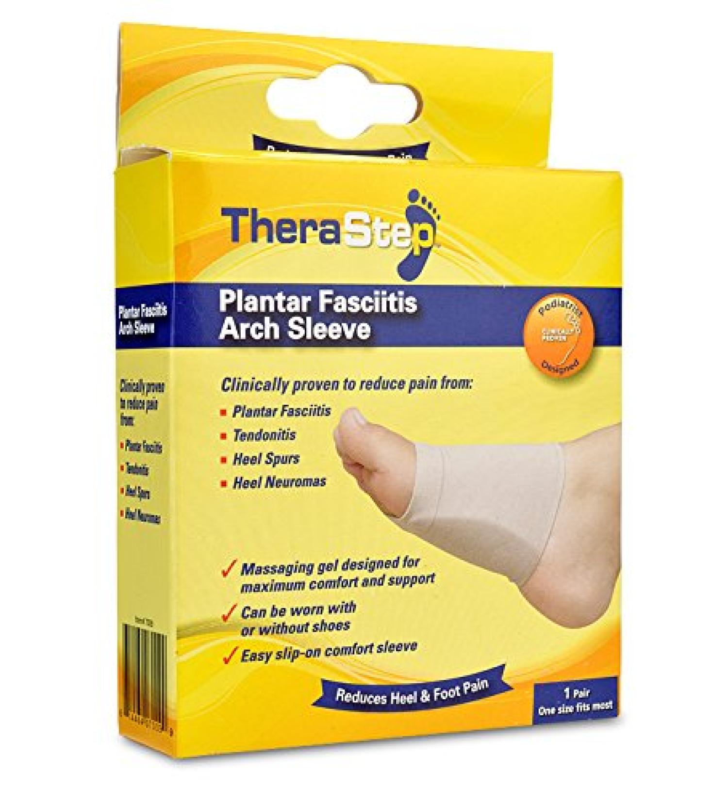 Silipos TheraStep 7009 Plantar Fasciitis Gel Arch Sleeves - Relieve Pain and Support Arches - Buy Online on GoSupps.com
