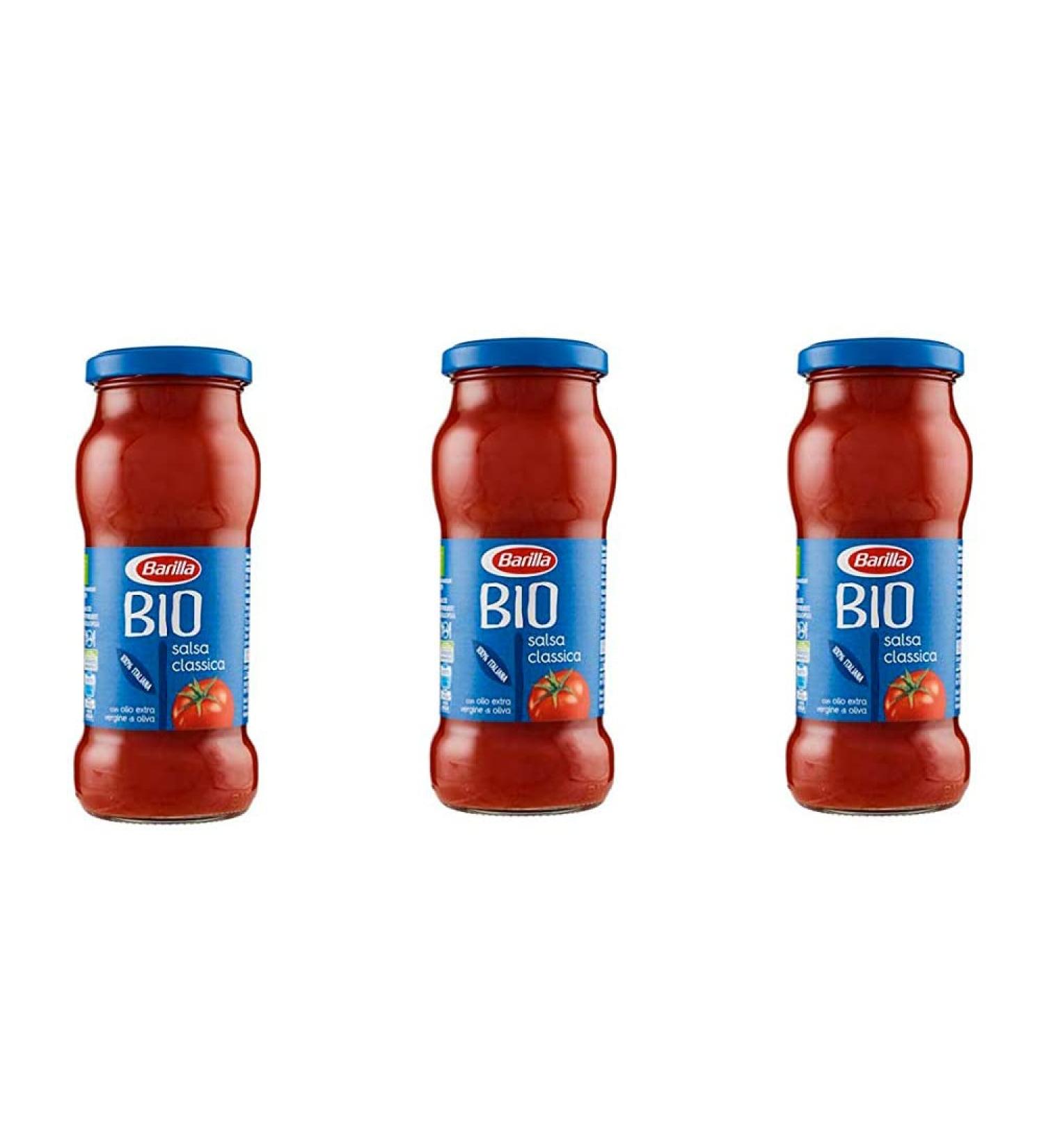 3x Barilla salsa bio classica classic biosauce with first person olive oil extra 300 g