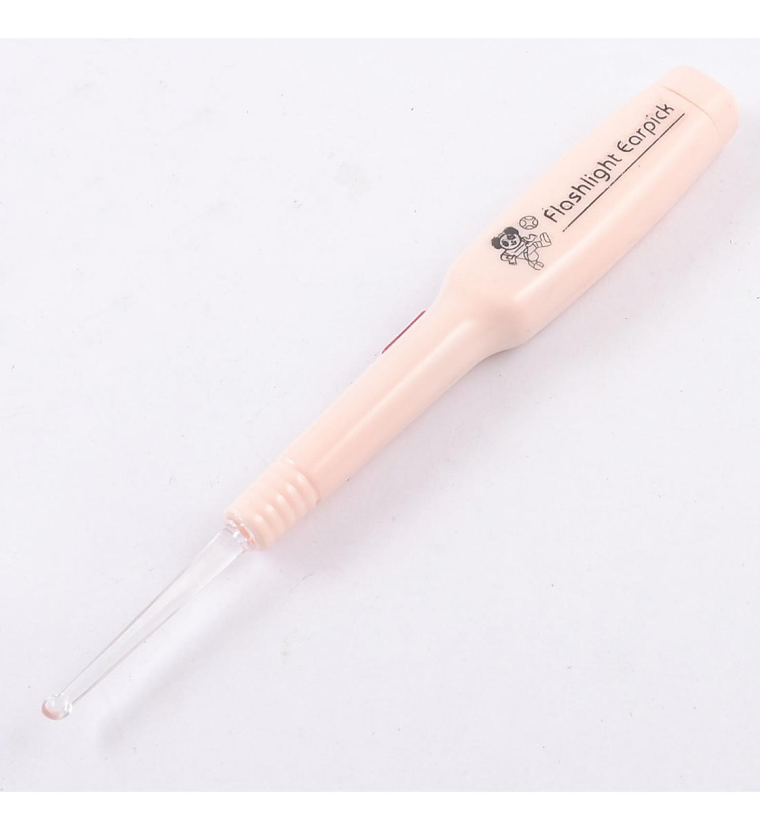 Qtqgoitem Health Tool White LED Lamp Ear Wax Remover Light Pink Earpick (Model: d41 aa9 6d1 c36 392)