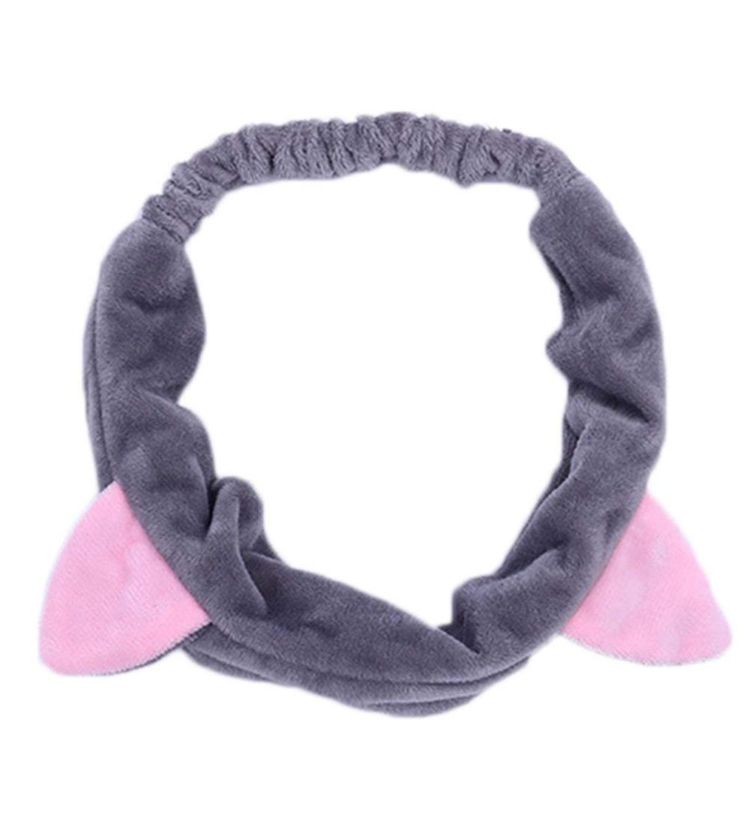 Vectexi hair band cat ear form hair band hair band with face for make-up wash your face pack with 1 fabric 5 circumference stylish