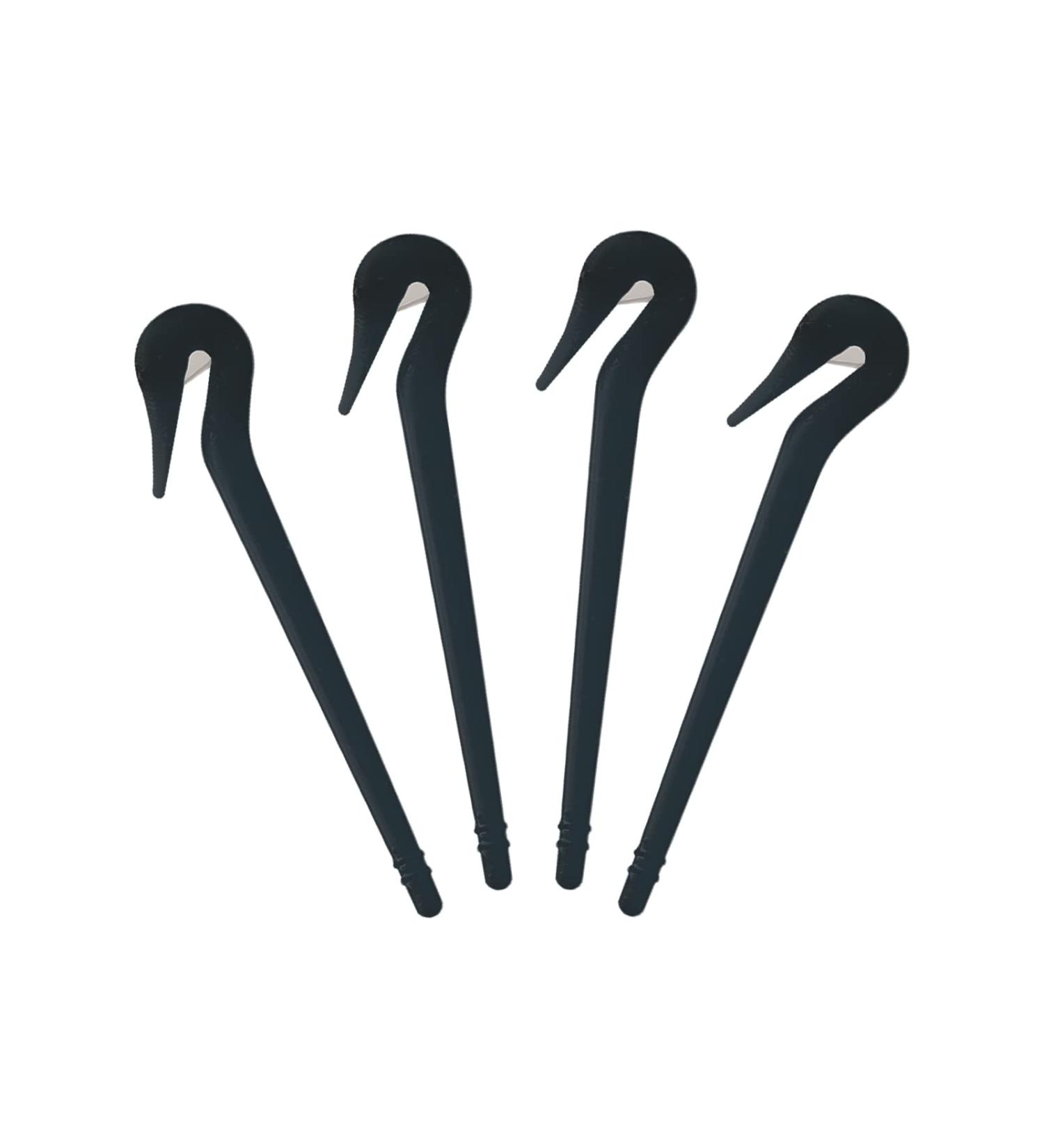 Kinbom 4-Piece Hair Band Remover Set - Elastic Ponytail Cutter Tool for All Hair Types (Black) | Efficient & Easy Hair Band Removal - Buy Online on GoSupps.com