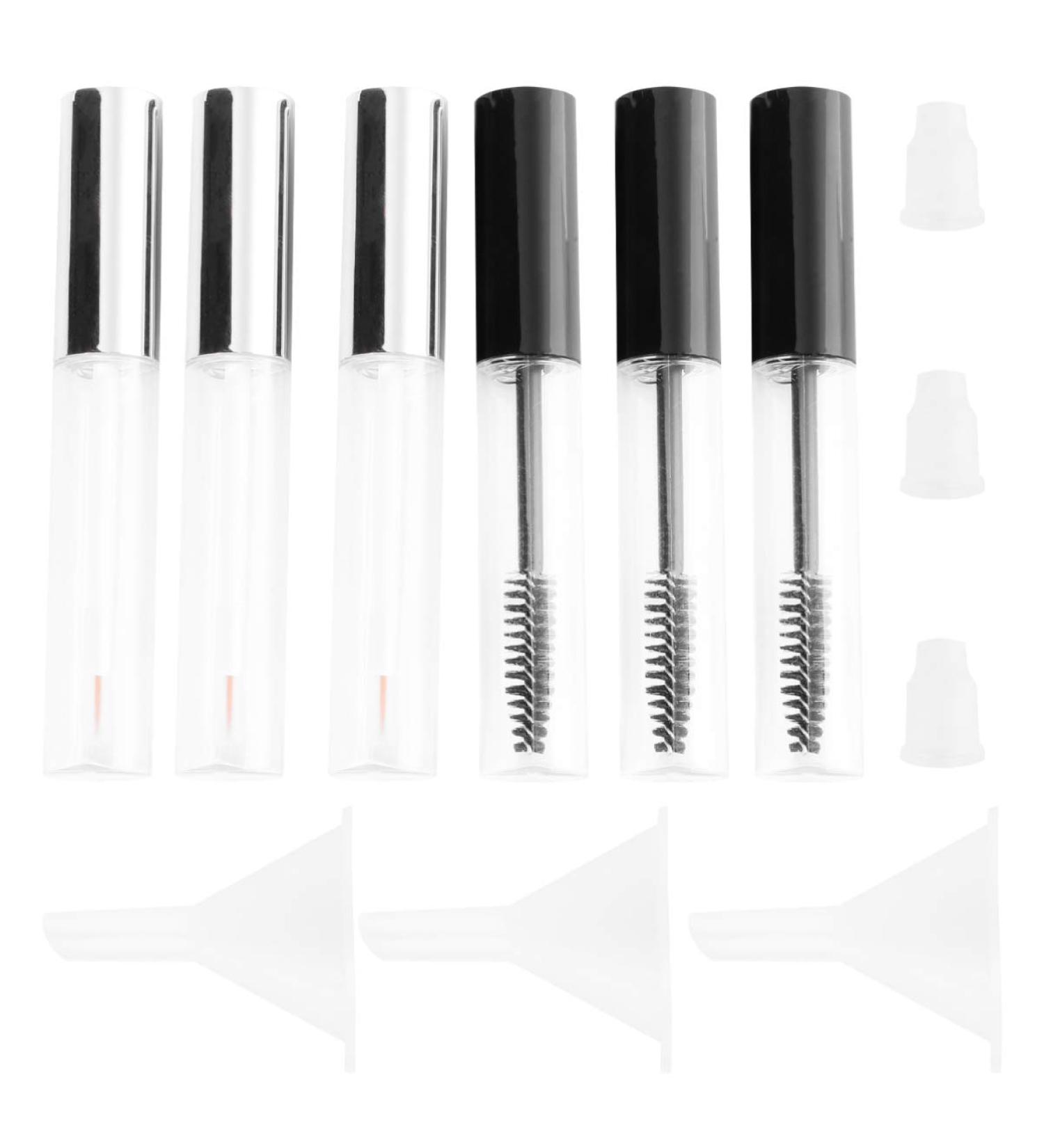 FOMIYES Empty Eyelash Tube 3pcs Mascara Glass Containers Terrarium Mini Empty Eyelashes Bottle Eyelash Brush With Stick Small medium As Shown - Buy Online on GoSupps.com