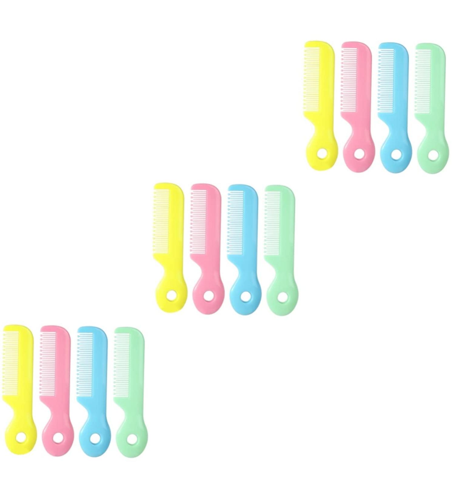 Hemoton 12-Piece Baby Doll Care Set with Baby Comb, Brush, and ABS Hair Brush - Assorted Colors - 12X2.7X0.5CMx3pcs - Buy Online on GoSupps.com