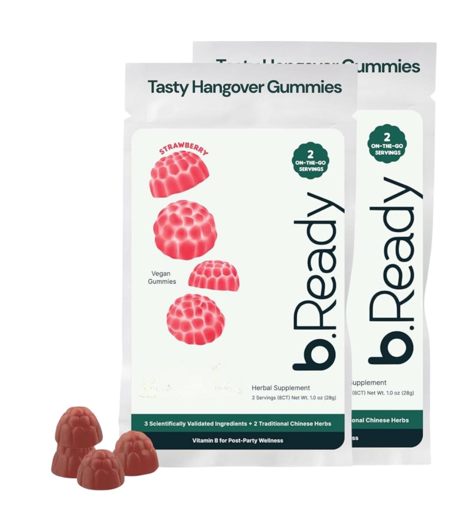 b.Ready Post Celebration Gummies 8 Count (Pack of 2)