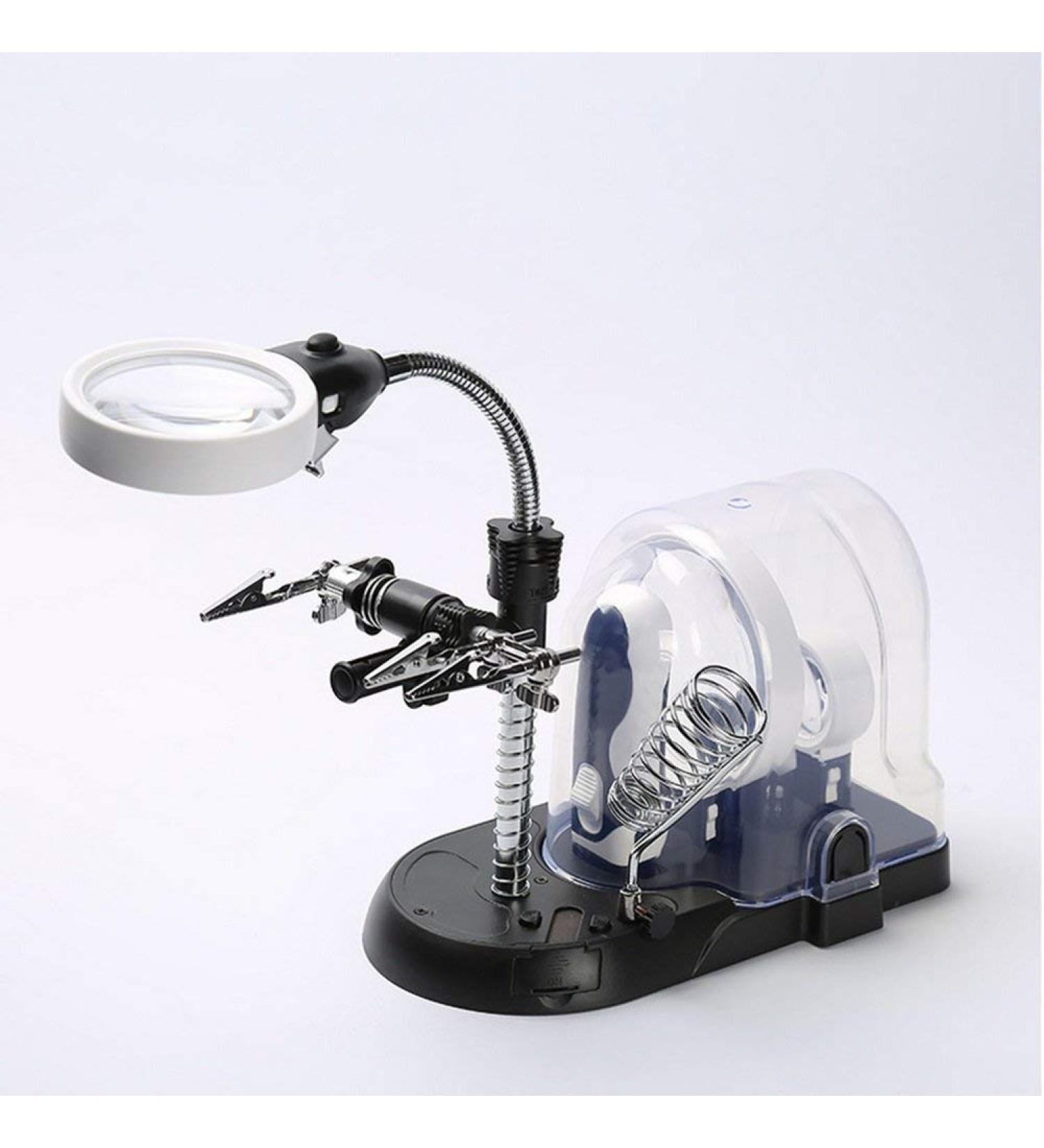 Desktop Glass Assistant Clip Interchangeable Lens Magnifier Multifunction Handheld Magnifier 2.5X 5X 16X Optics HD Glass Lens Made in China - Buy Online on GoSupps.com