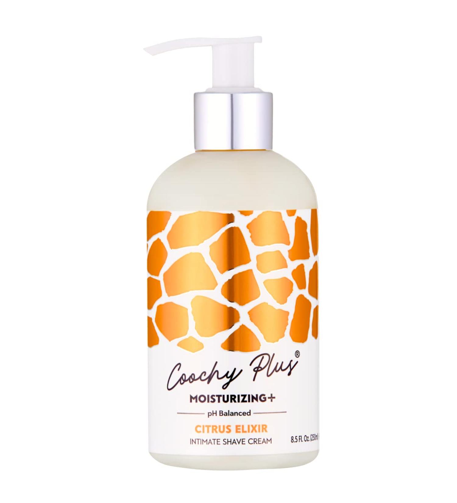 Coochy Plus Citrus Elixir Intimate Shaving Cream - Rash-Free Moisturizing Formula for Pubic, Bikini Line, Armpit - Prevents Razor Burns, Bumps, Ingrown Hairs - 1-Pack - Buy Online on GoSupps.com
