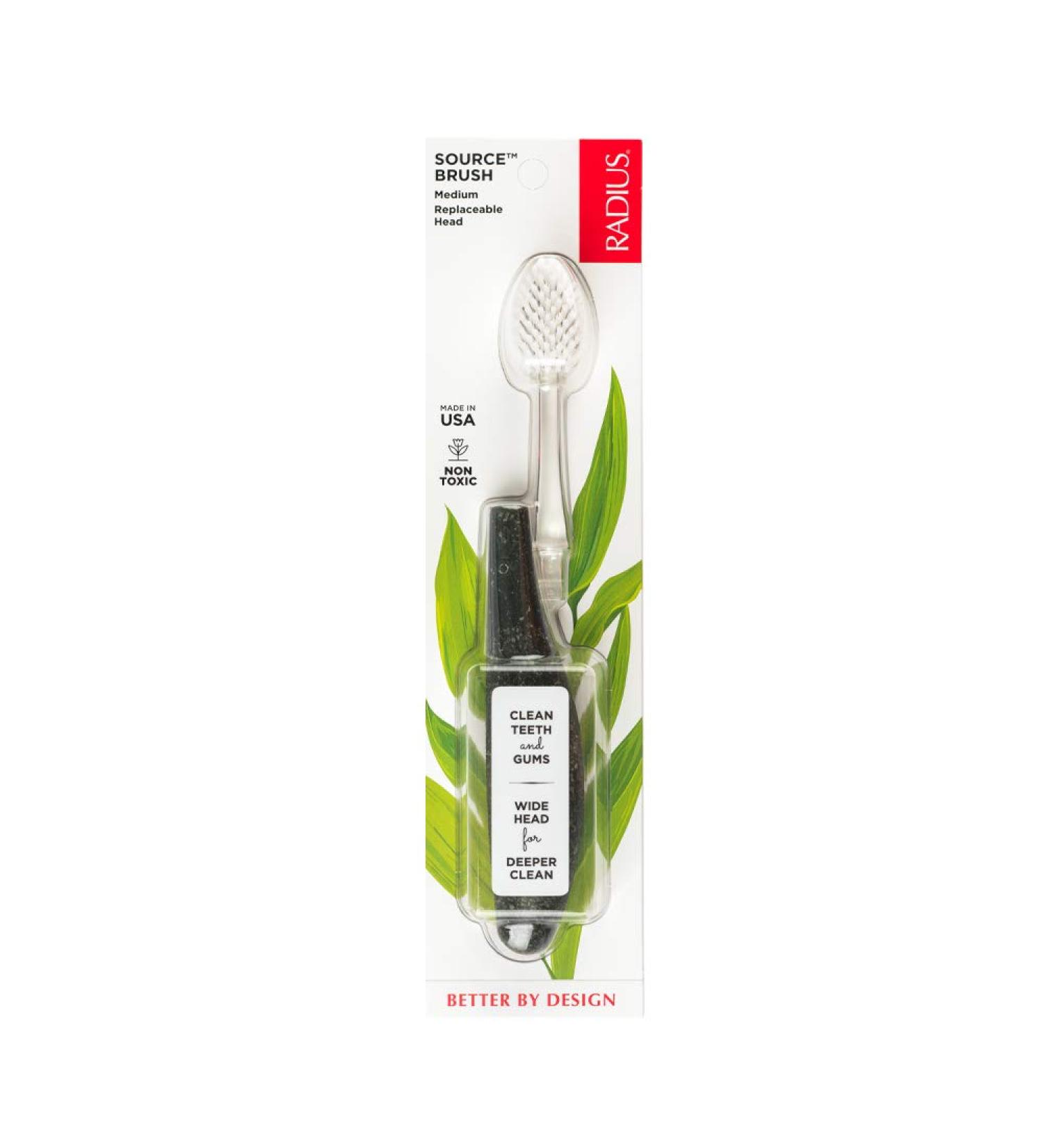 RADIUS Toothbrush Source Floss Brush BPA Free & ADA Accepted Medium - Improve Gum Health - Reduce Gum Issues - 1 Pack - Buy Online on GoSupps.com