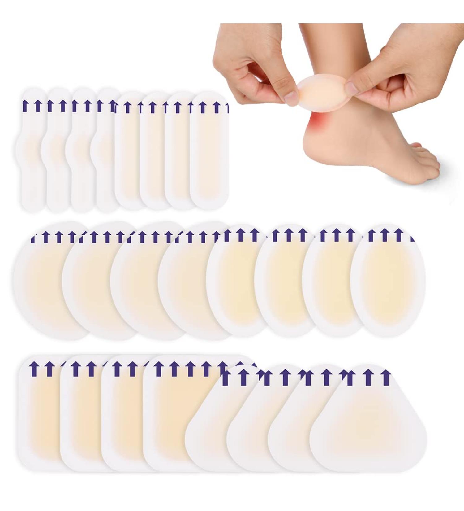 ACWOO Blister Plasters 24PCS - Invisible Hydrocolloid Gel Bandages for Feet, Toes, Fingers, and Heels - Buy Online on GoSupps.com