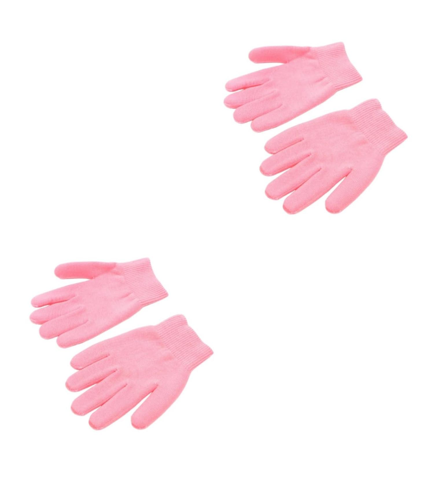 Healeved 2 Pairs Beauty Care Gloves Gauntlet Grooming Gloves Hand Softening Gloves Cracked Hands Gloves Spa Natural Gloves Dry Skin Gloves White Gel Mittens Gelt Essential Oil Pink - Buy Online on GoSupps.com