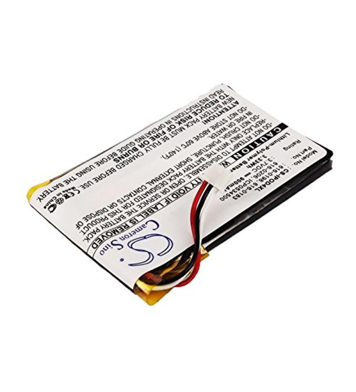 Replacement Battery for Apple iPod Photo 30GB 40GB | Compatible Part Numbers: 616-0183 616-0206 616-0215 | 900mAh/3.7V - Buy Online on GoSupps.com
