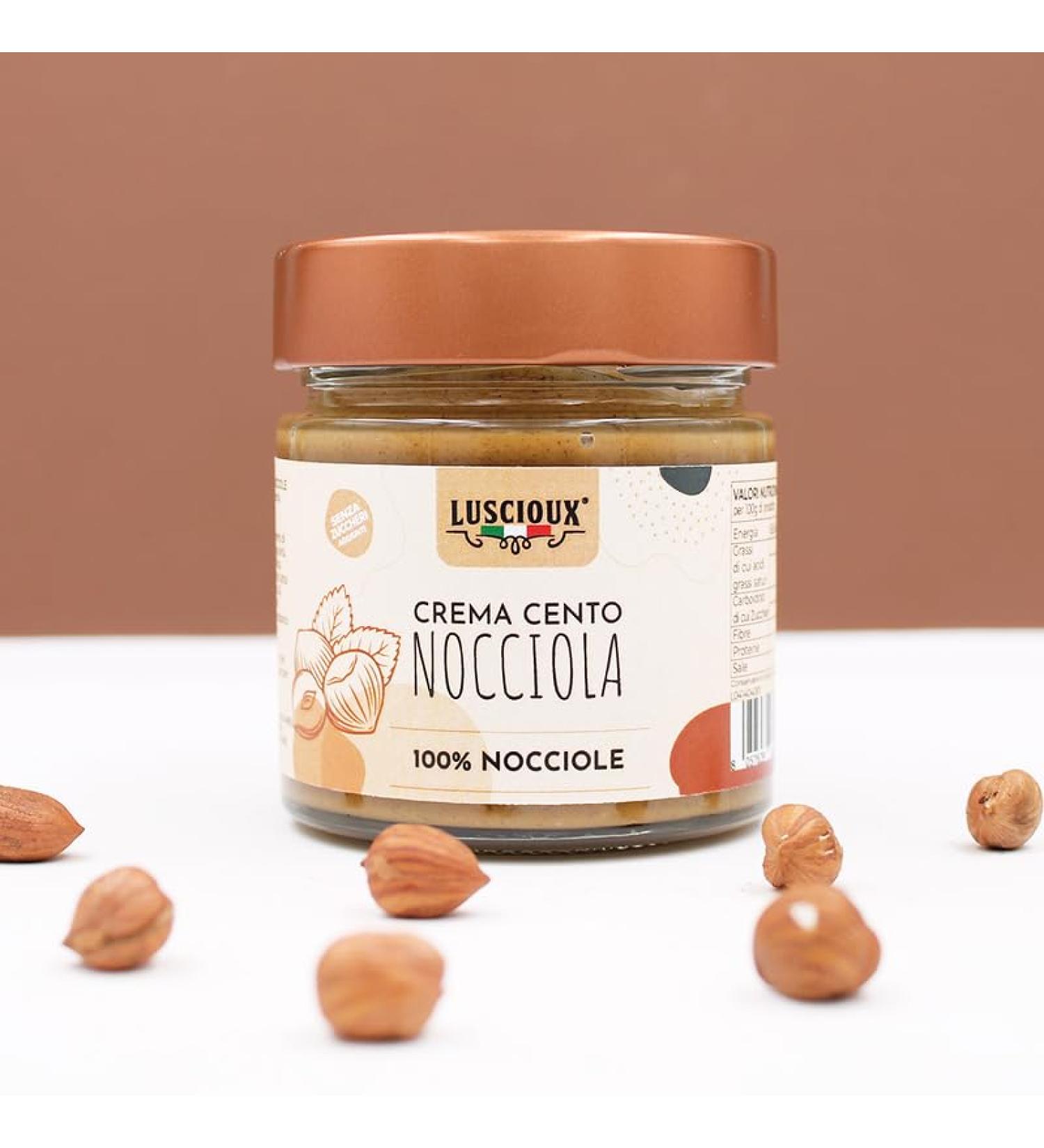 LUSCIOUX Spreadable cream 100% Hazelnuts | 190 g