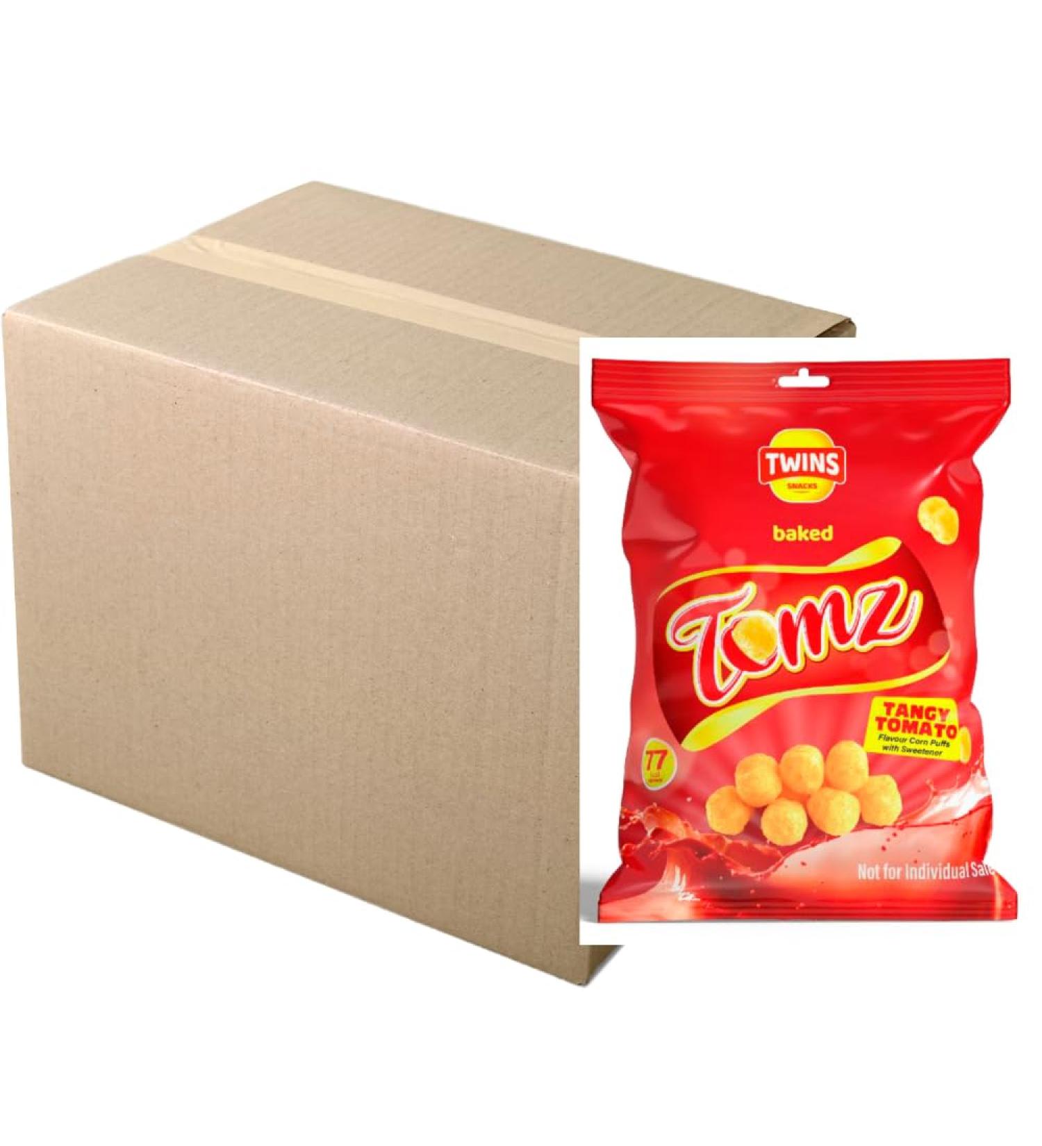 Baked Corn Puffs Suitable for Vegetarians | FabFinds Mug (Tangy Tomato 96g 12 Pack)