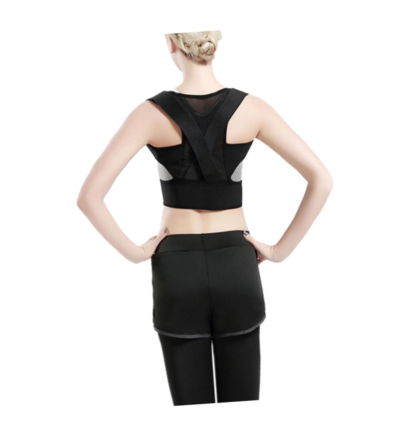 FRCOLOR Humpback Correction Belt | Best Posture Corrector & Shoulder Support Brace - Black - Buy Online on GoSupps.com