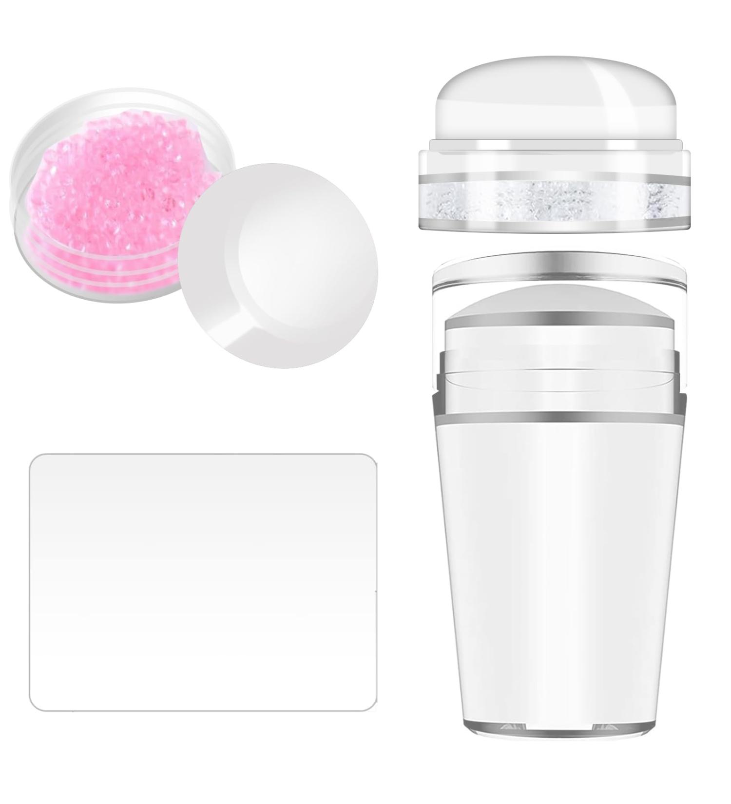 3-Piece Nail Art Stamper Kit - Clear Silicone Nail Stamp Set for French Manicure & Designs - Buy Online on GoSupps.com
