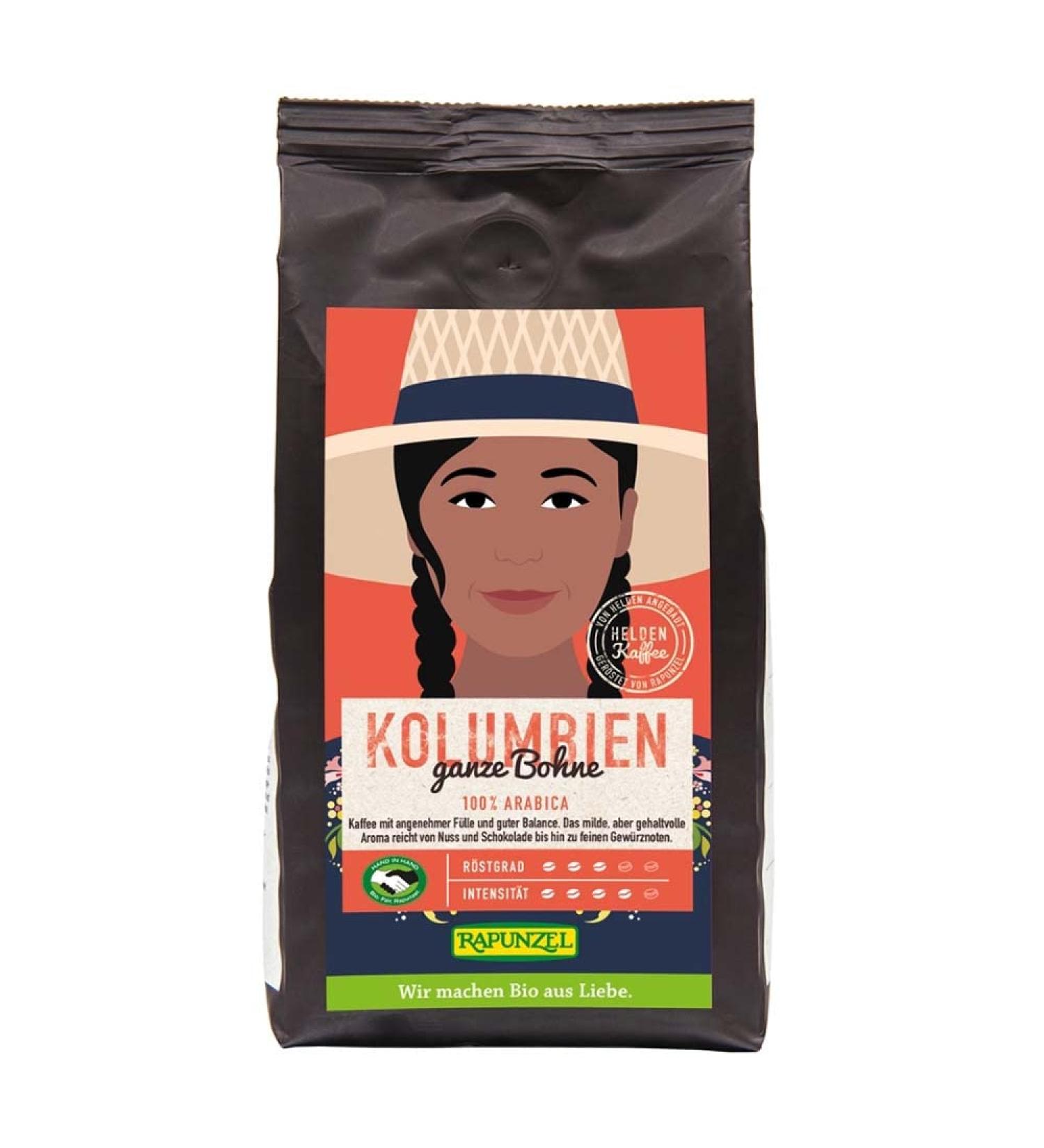 Rapunzel Naturkost AG Rapunzel Organic hero coffee Colombia whole bean HIH 1 x 250 gr