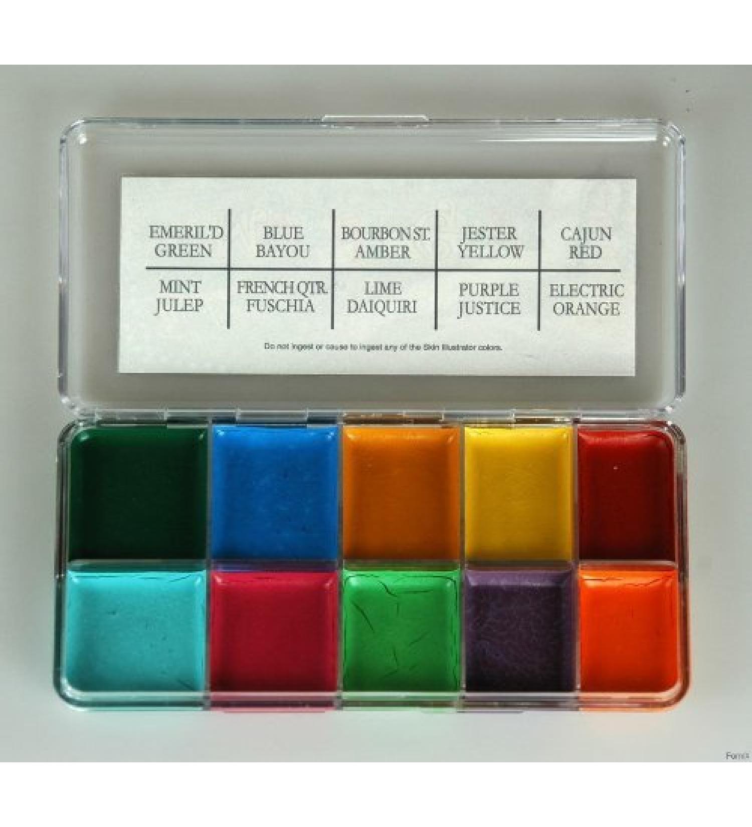 Skin Illustrator Mardi Gras Palette - Bright Colors!