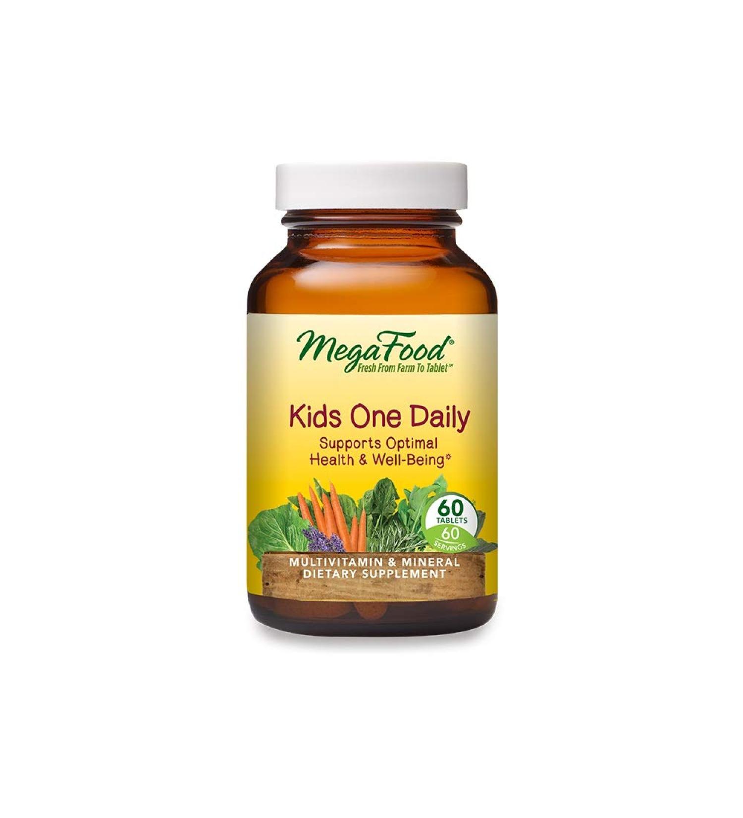 MegaFood Kids One Daily - 60 Tablets for Optimal Health & Nutrition - Buy Online on GoSupps.com