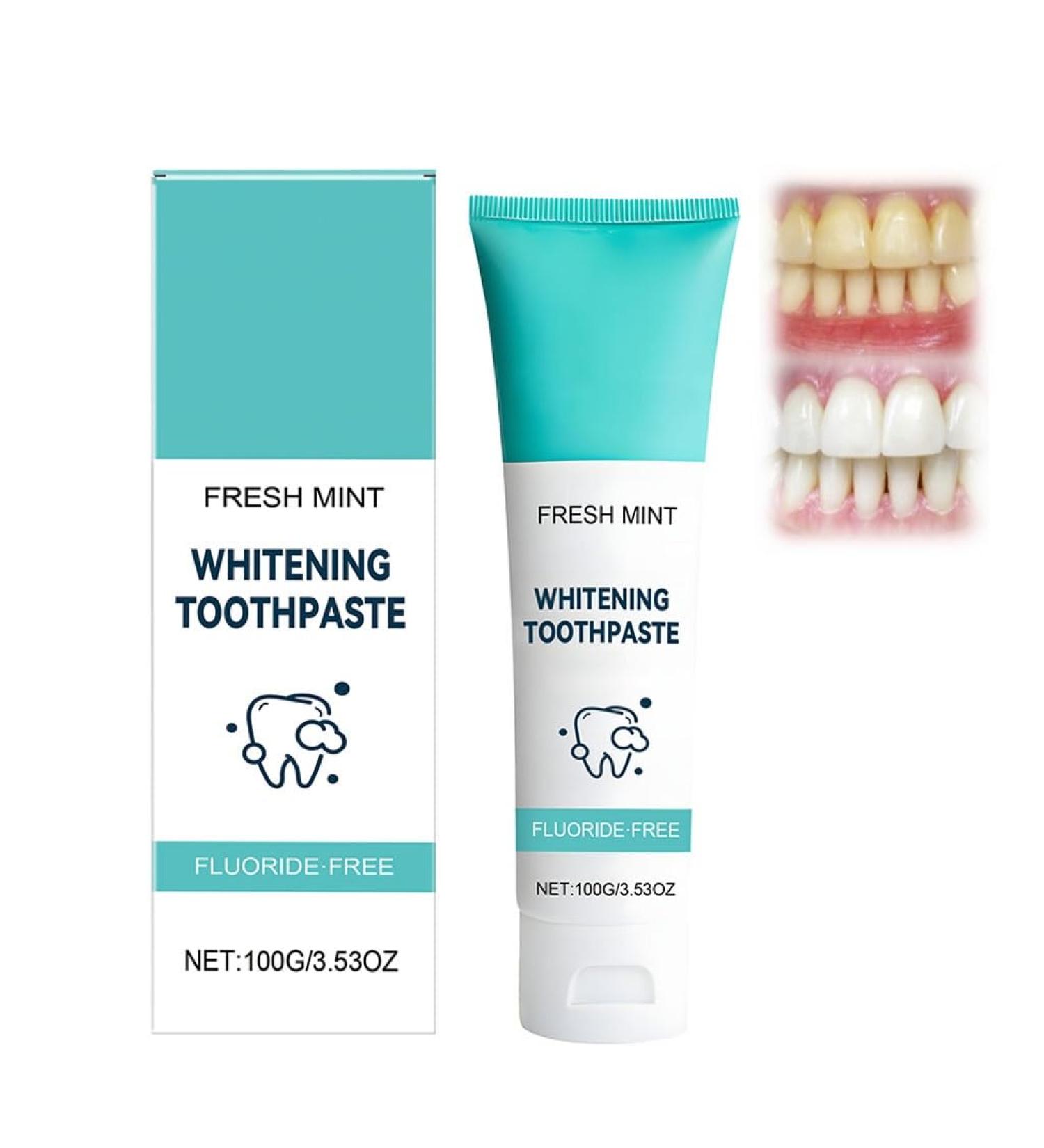 Cleaning Toothpaste - Brightens Tooth Color Long-Lasting Oral Freshness Easy to Use Twice Daily (Morning & Night)(2pcs) - Buy Online on GoSupps.com