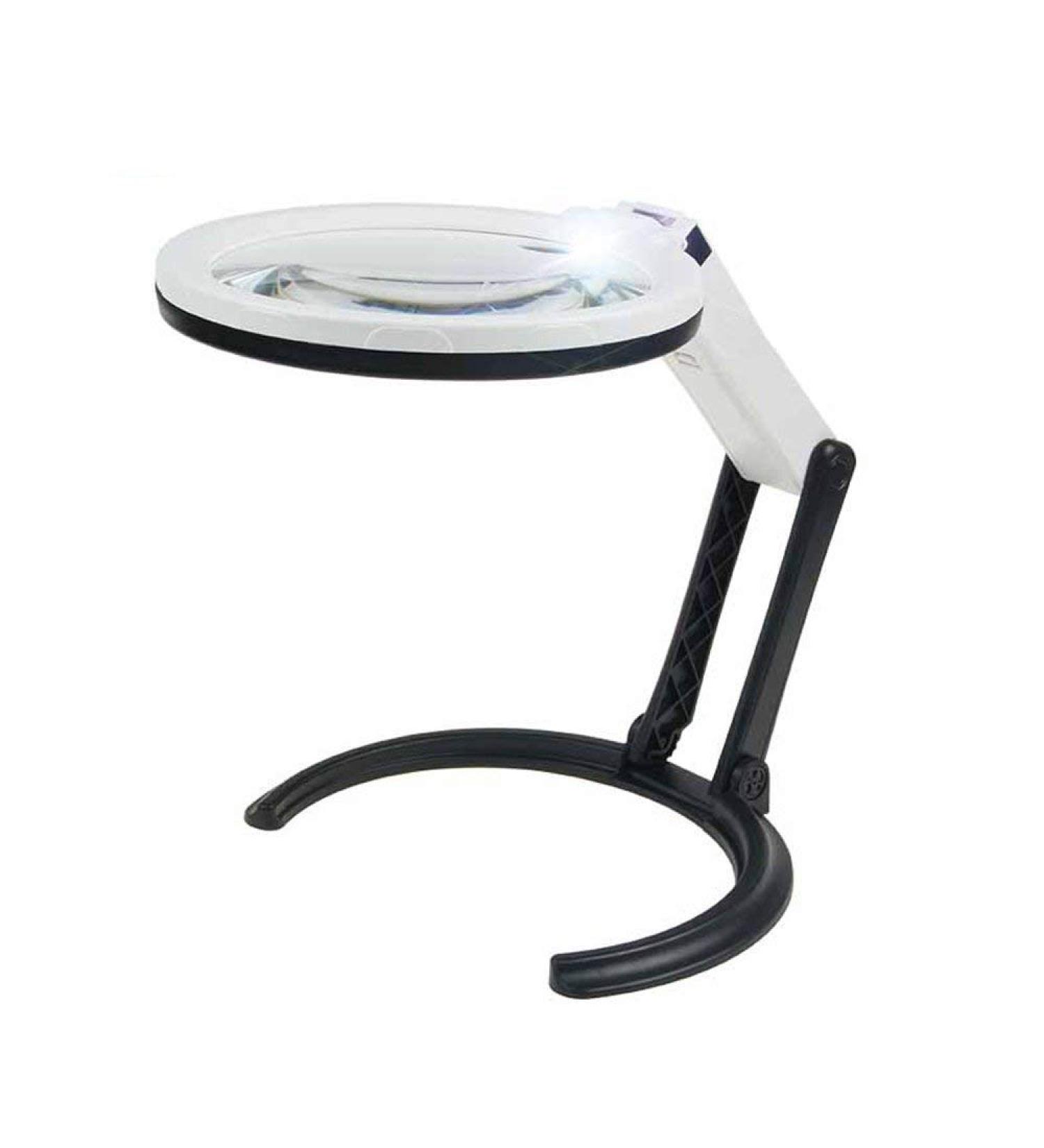 Desktop Glass for Old Man Kids Reading Power with Led Light Folding 6X 10x Glass Made in China - Buy Online on GoSupps.com