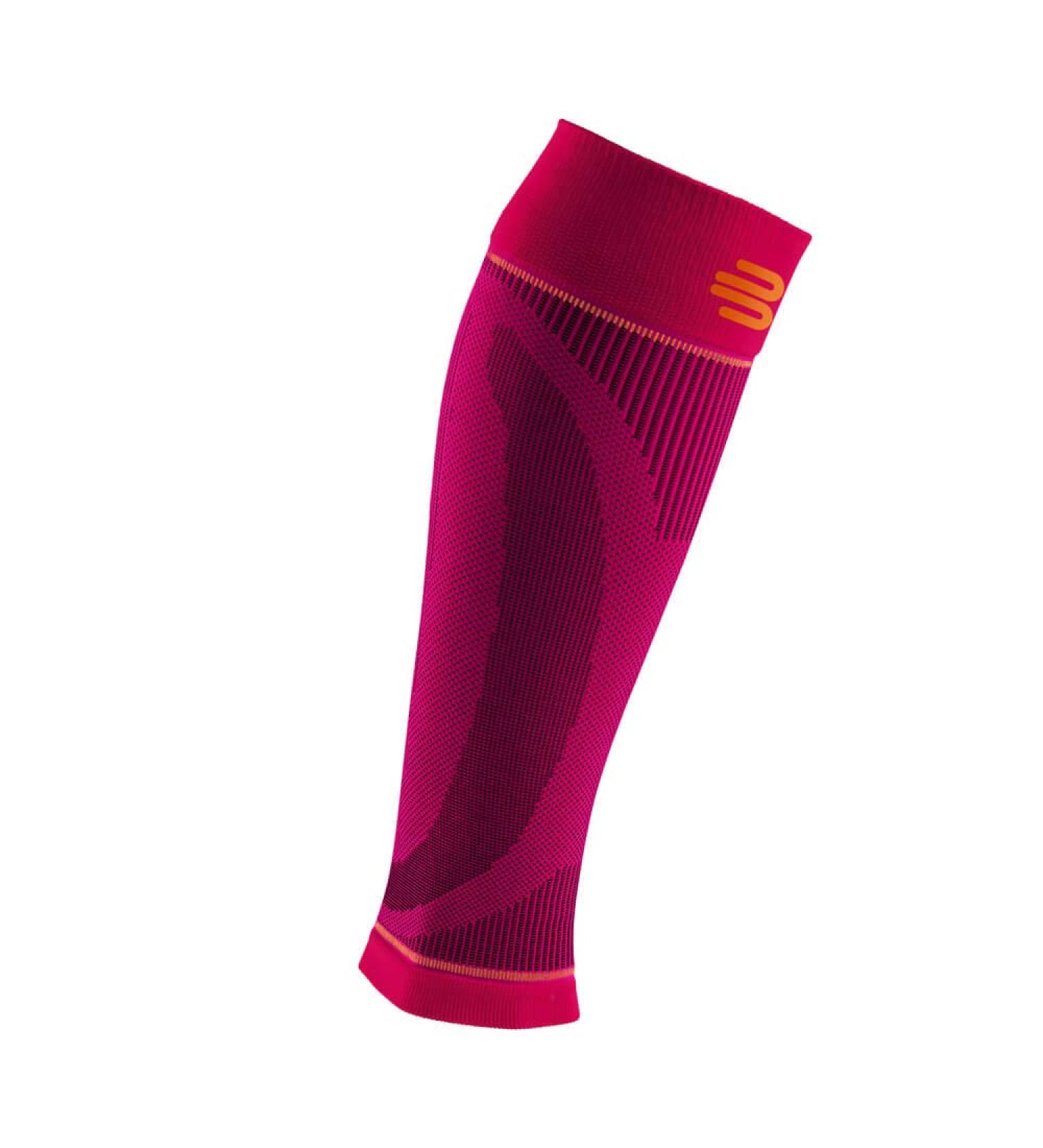 BAUERFEIND Calf Bandage Compression Sleeves - Unisex Pink XL Extra Long Leg Warmers for Ultimate Support | Durable Lower Leg Therapy - Buy Online on GoSupps.com