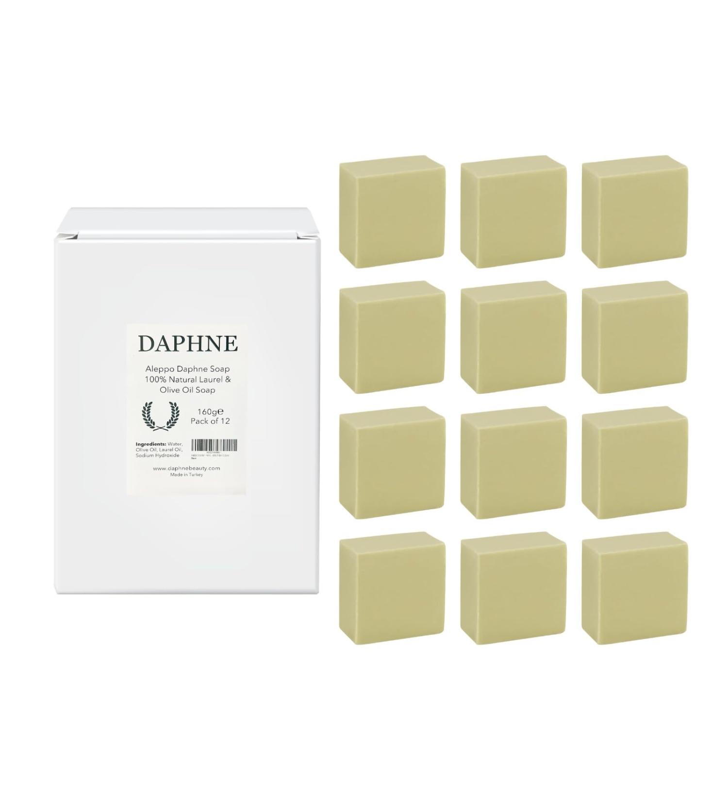 Buy Aleppo Soap Bar - Handmade Vegan Natural Olive Oil & Laurel - 12 Bar Detox Spa Gift Set - Buy Online on GoSupps.com