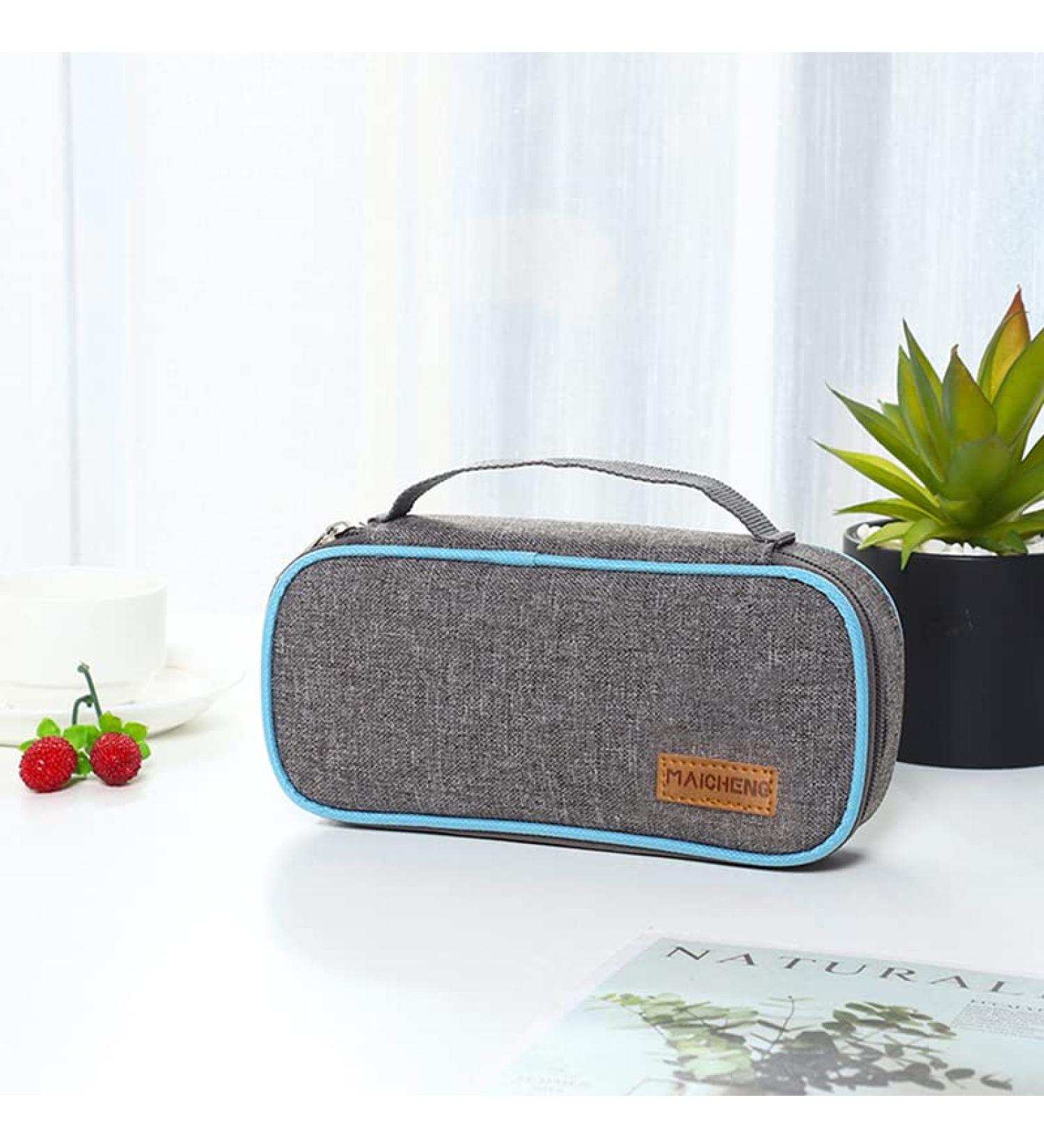 Fublazeze Insulin Cooler Bag | 900D Oxford Cloth | Frosted & Aluminum Foil | Blue | Men/Women - Buy Online on GoSupps.com