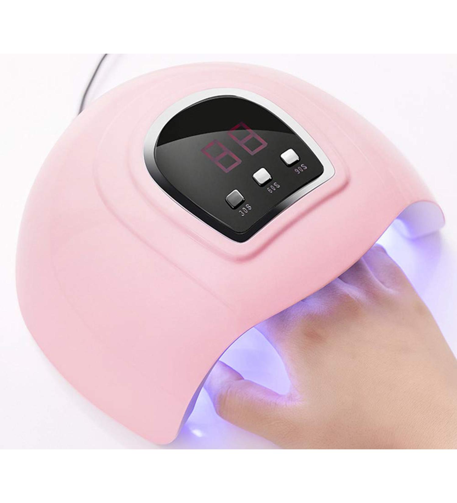 SoulQool UV LED Nail Lamp 54W Nail Dryer Automatic Sensor UV 18 LED Light Nail Dryer Nail Lamp for Gel Polishing with 3 Timer Setting-USB Port - Buy Online on GoSupps.com