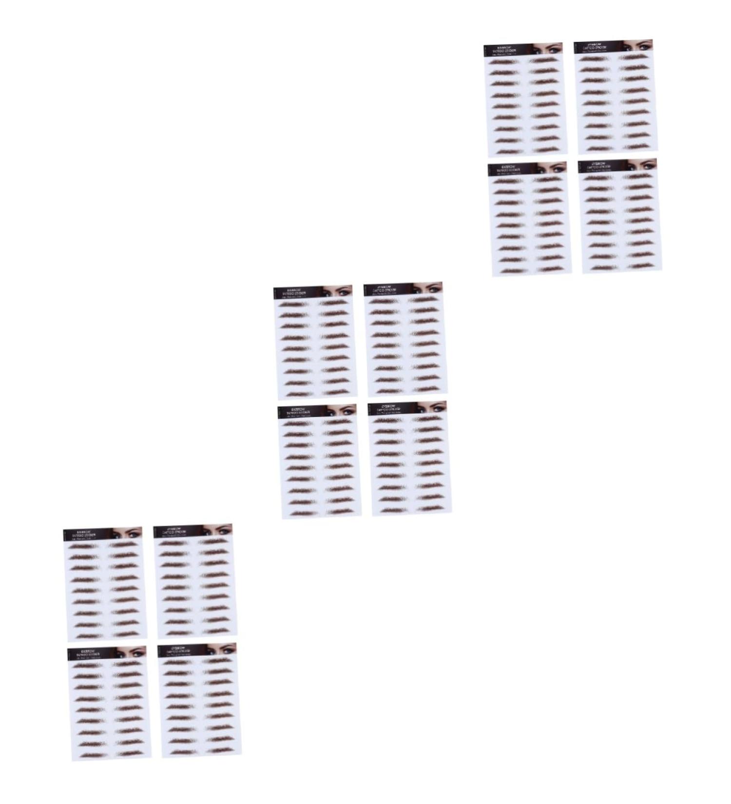 FOMIYES 12 Pcs Eyebrow Stickers Waterproof Makeup 6d Eyebrows Stickers Eyebrow Stencils 4d Hair Shaper - Buy Online on GoSupps.com