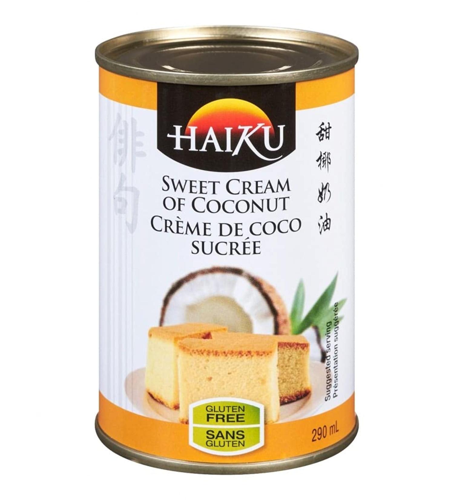 Sweet Cream of Coconut Haiku Premium Asian Cuisine Sweet Coconut Taste & Creamy Texture Desserts or Cocktails Gluten Free 290ml - Buy Online on GoSupps.com