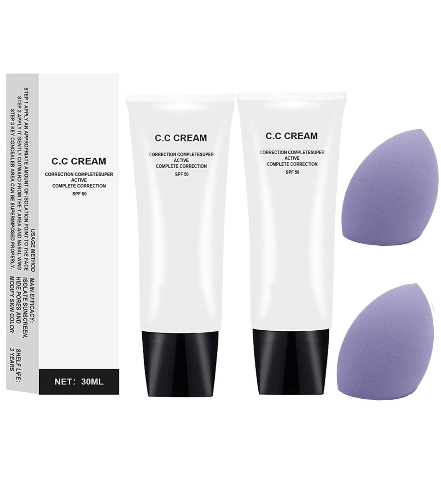 QUITENL Perebella CC Cream SPF 43 Color Correcting for Mature Skin - 2pcs Ivory Color - Buy Online on GoSupps.com