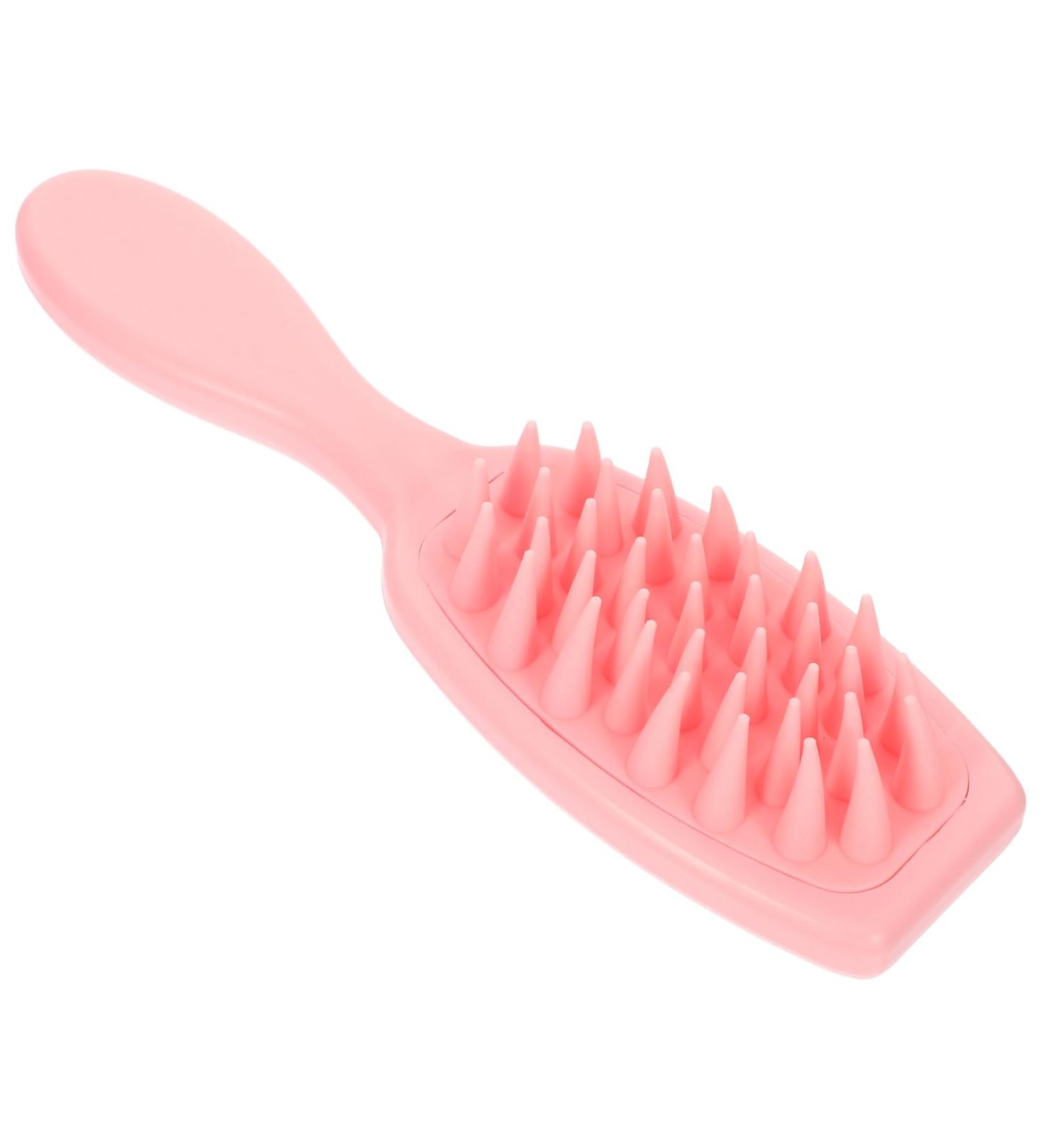 Cool Hiya Scalp Brush - Pot Scrubber for Hair Washing & Head Massage | Style & Cleanse with ABS Hair Scalp Washer (Pink) - Buy Online on GoSupps.com