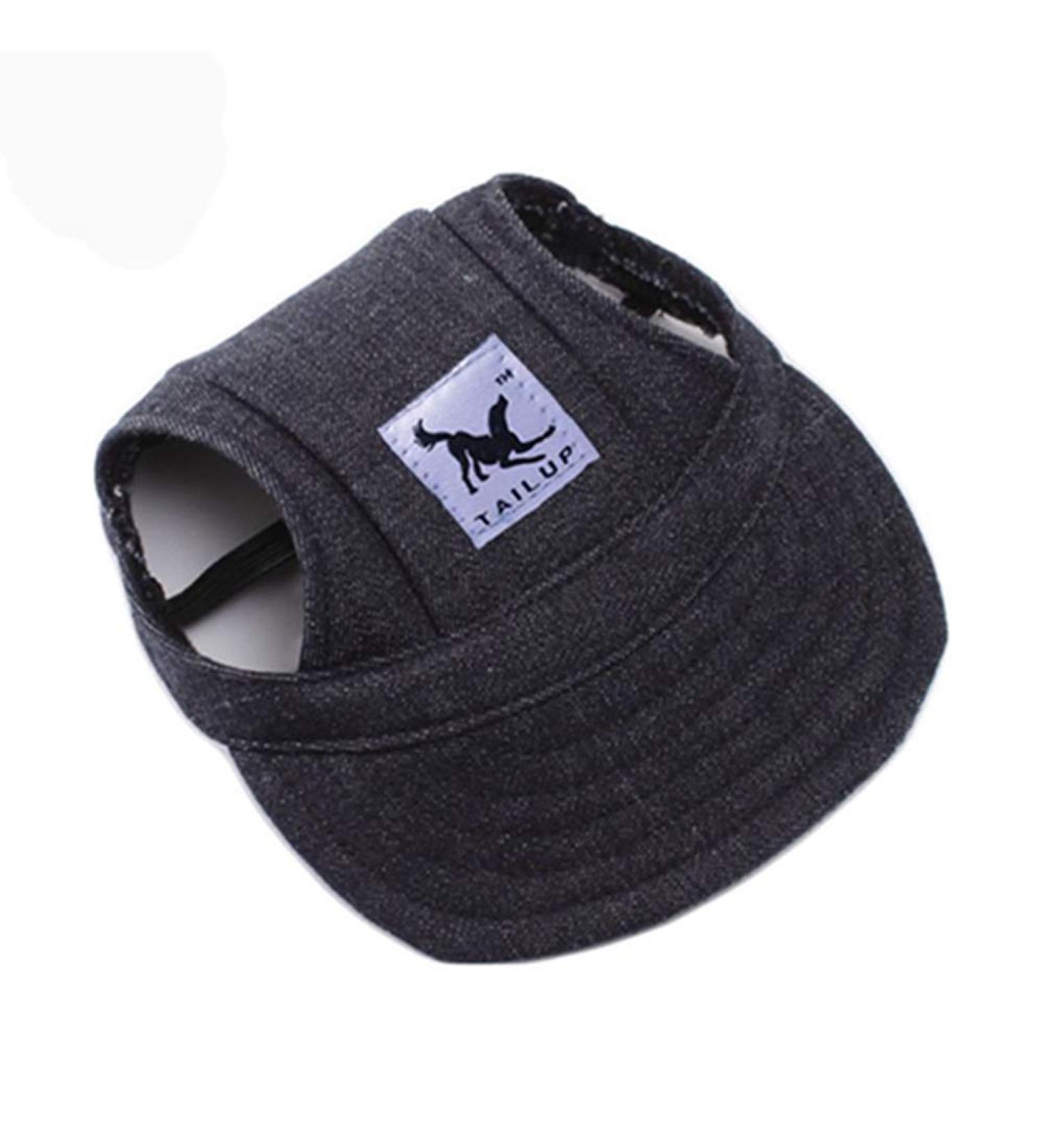 EGURS Dog Baseball Hats - Peace Sunbonnet Cap for Small Medium & Large Dogs & Cats - Denim Schwarz Style - Buy Online on GoSupps.com
