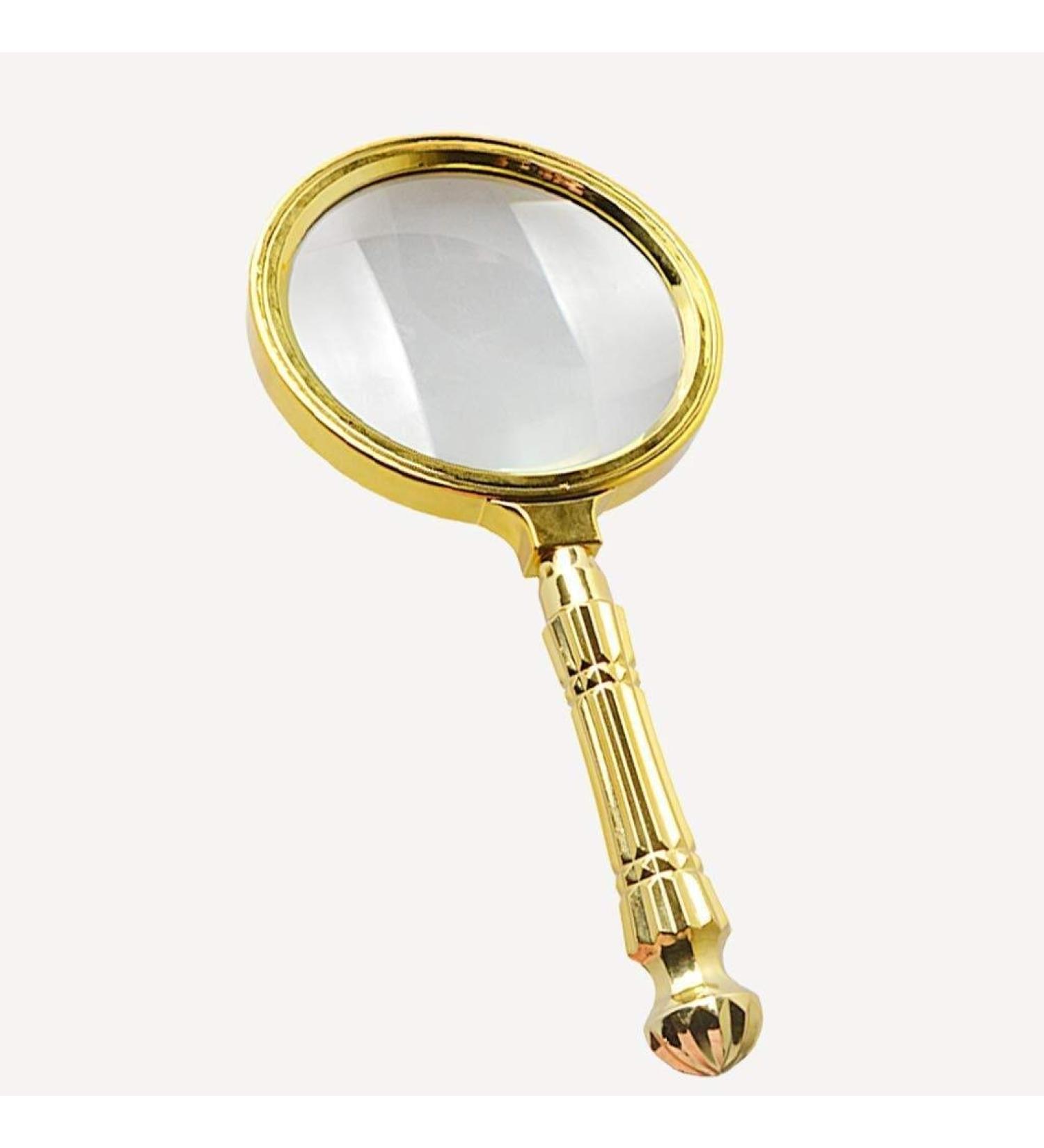 Magnifier Handheld Magnifier 10X Eldly Student Read Book Repair Optical Glass Lens Removable Handle Portable Metal Magnifying Glass Lofty Ambition - Buy Online on GoSupps.com