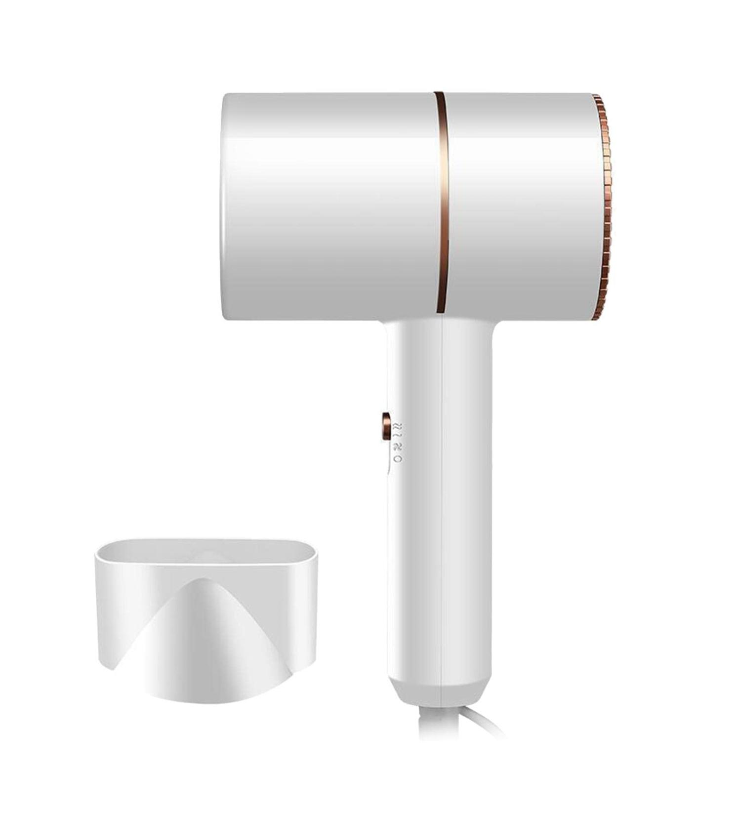 barenx Hammer Hair Dryer Constant Temperature Fast Drying Blow Dryer 3 Gears Hot & Cold Wind for Home Travel US Plug - White - Buy Online on GoSupps.com