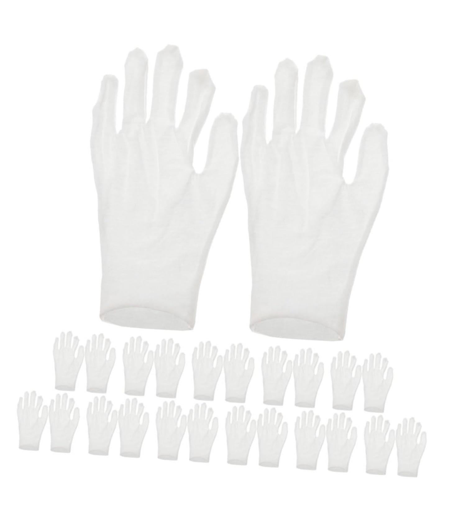 Healeved 12 Pairs Moisturizing Gloves Work Gloves Working Gloves Moisturizing Overnight Gloves White Cotton - Buy Online on GoSupps.com