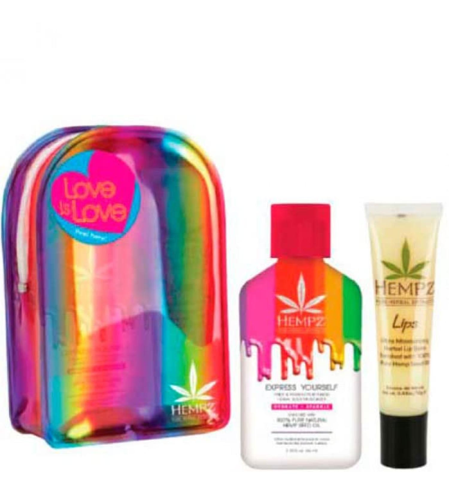 Hempz Pride Love is Love Herbal Body Moisturizer Mini Set - 2.25 oz | Vegan & Moisturizing | Shop Internationally - Buy Online on GoSupps.com