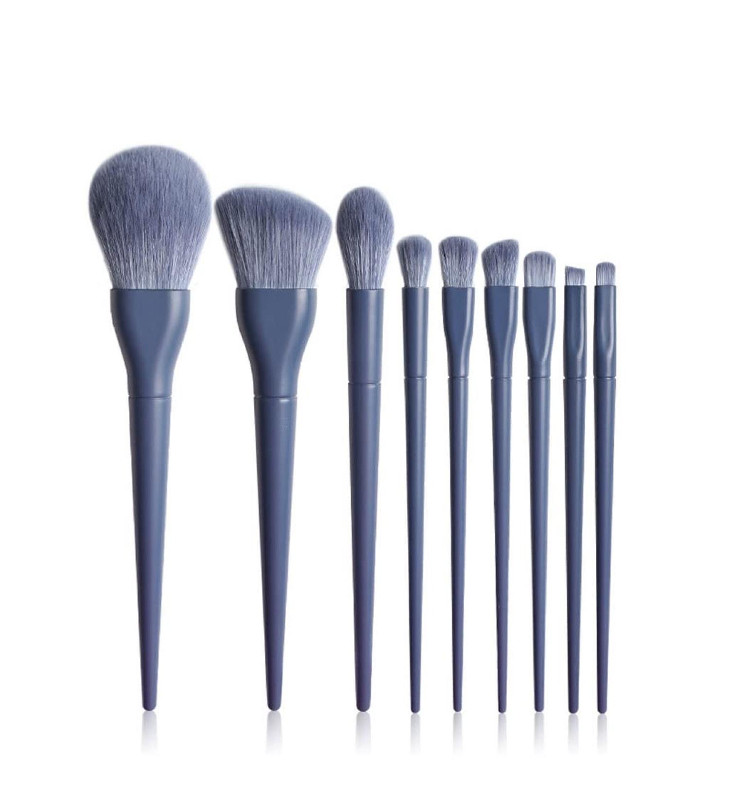 DFHBFG 9-Piece Makeup Brushes Set - Complete Eyeshadow Blush Lip Tools for Flawless Beauty | International Shipping Available - Buy Online on GoSupps.com