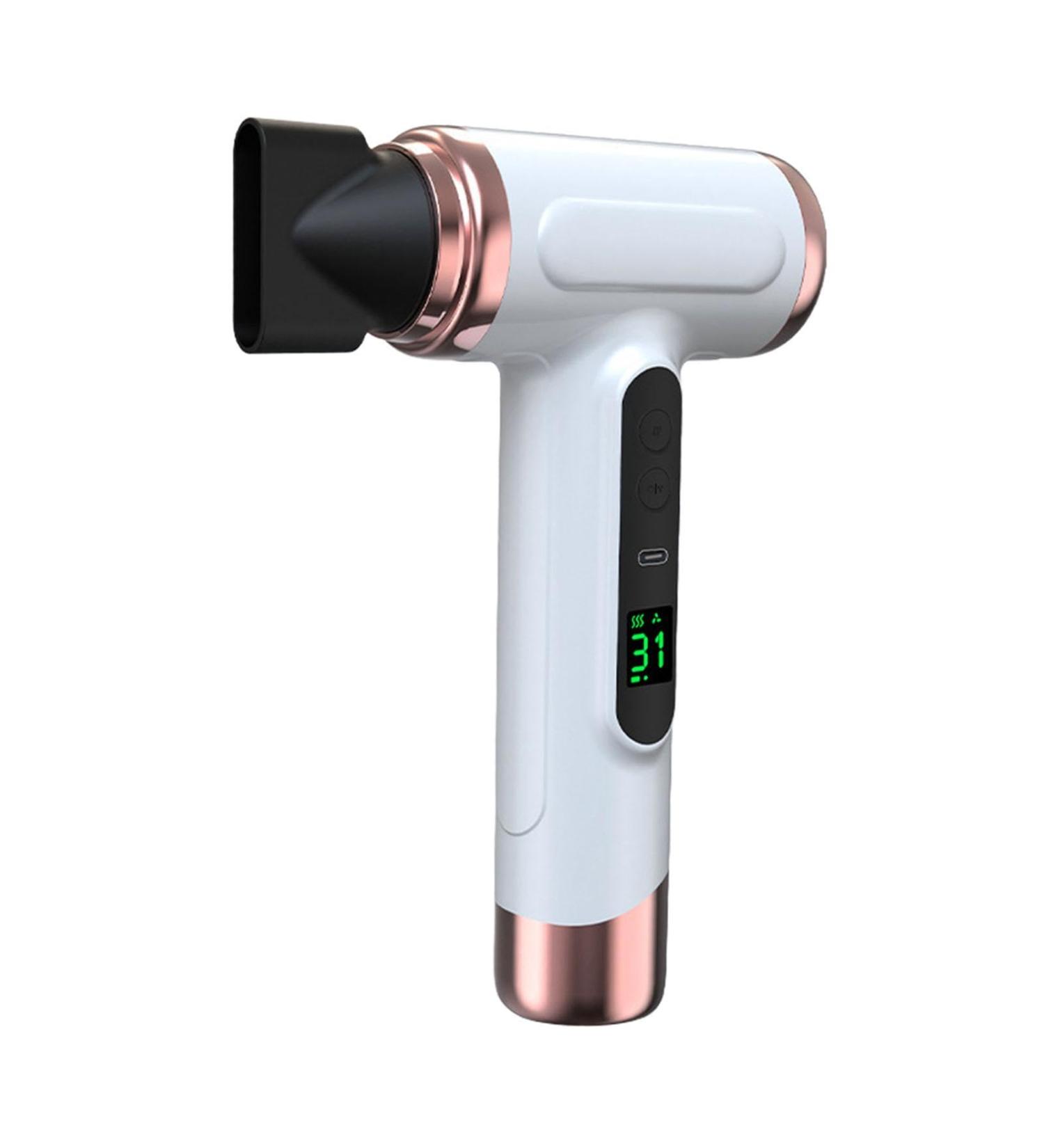 Esquirla Cordless Electric Blow Dryer Portable Hair Dryer Cold and Hot Portable Large Power Salon Tool Blow Dryer for Women Curly Hair White - Buy Online on GoSupps.com