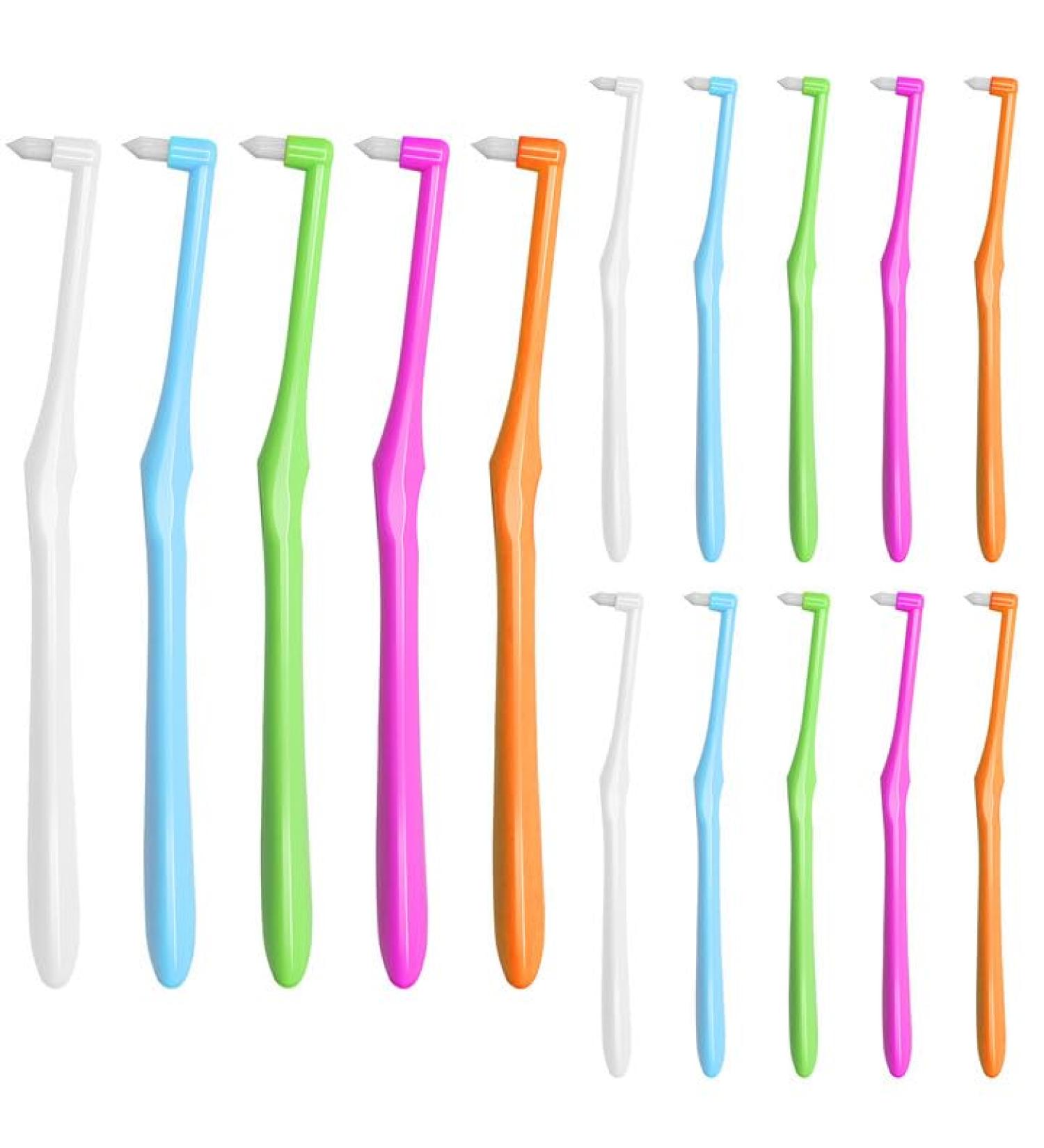15-Piece Tufted Toothbrush Set - Soft Bristles for Detailed Cleaning & Interdental Care | Ideal for Prosthesis - Buy Online on GoSupps.com