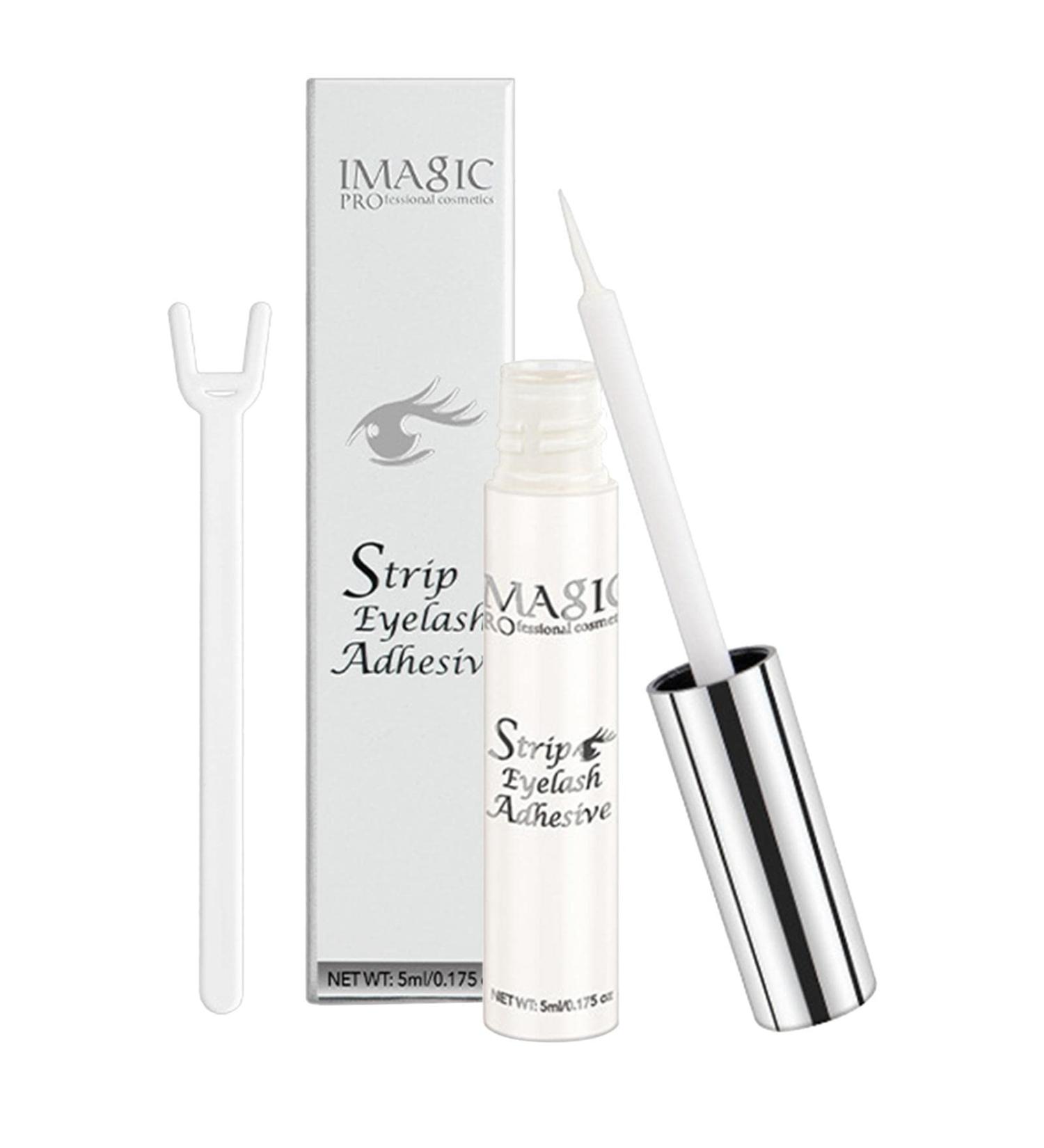 Clear Eyelash Glue | Lash Glue Strong Eyelash Glue Latex Free Eyelash Glue Strong Hold False Eyelash Adhesive Safe On Skin Suitable for Sensitive Eyes Waterproof Clearful - Buy Online on GoSupps.com