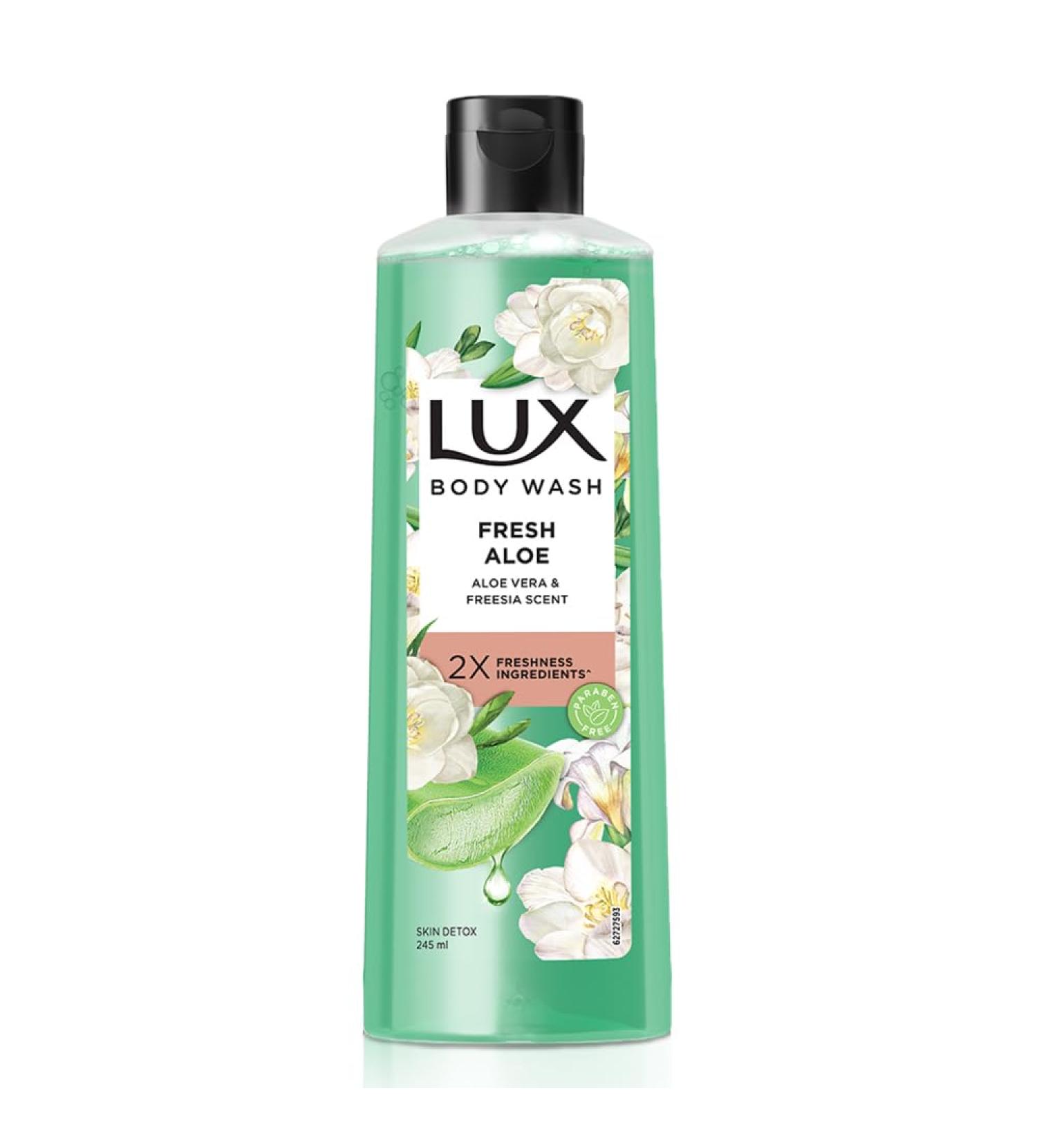 Lux Freesia Scent & Aloe Vera Bodywash - Refreshing 245ml | Nourishing Shower Gel for All Skin Types - Buy Online on GoSupps.com