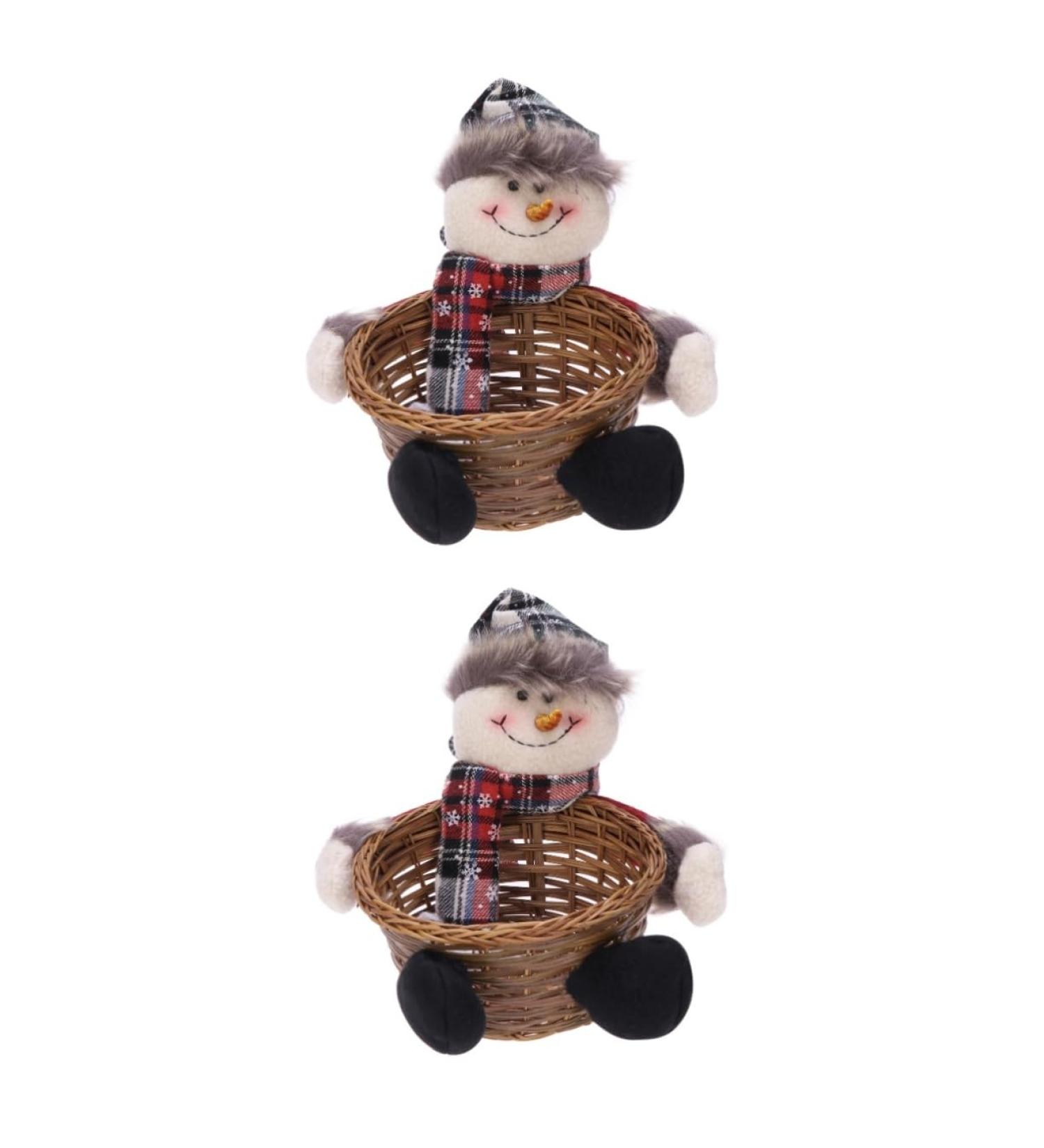 Cabilock 2pcs Christmas Ornaments Christmas Candy Holder Xmas Holder Basket Elder Elk - Buy Online on GoSupps.com