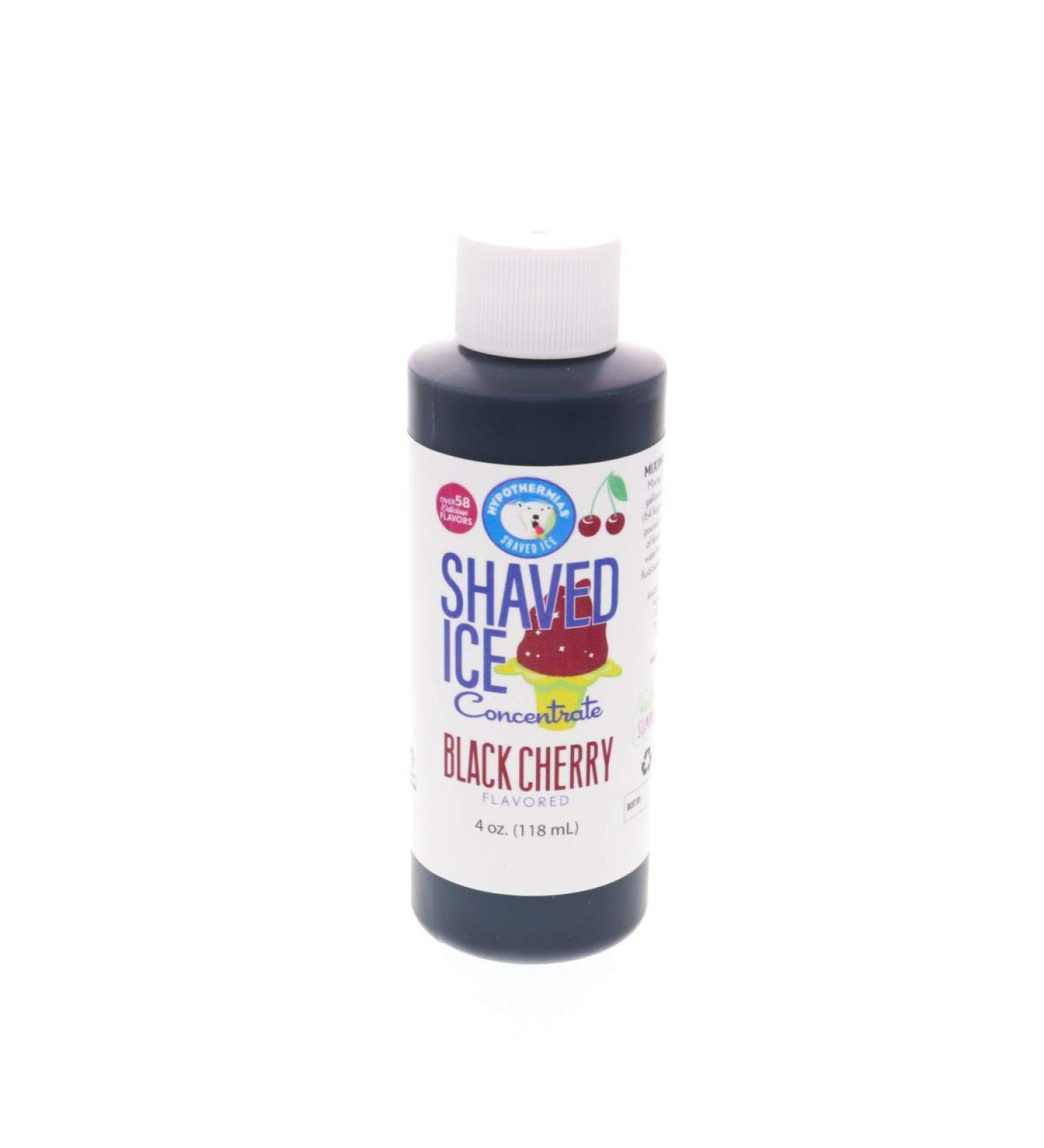Black Cherry Shaved Ice & Snow Cone Flavor Concentrate - 4 fl oz (Makes 1 Gallon Syrup) - Buy Online on GoSupps.com