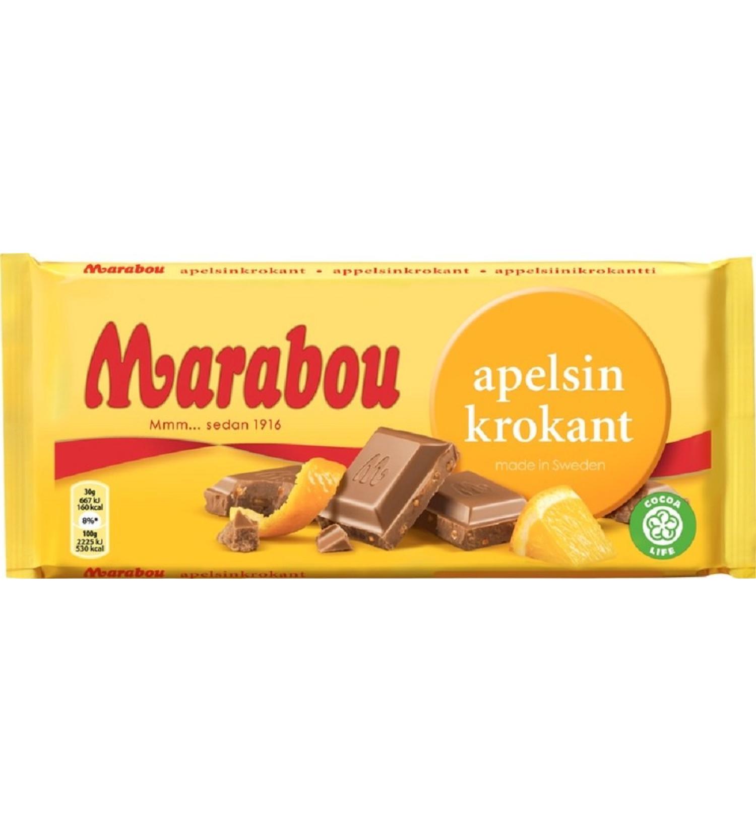 Marabou Chocolate Orange Brittle 200g Chocolate 200 g (1 pack)