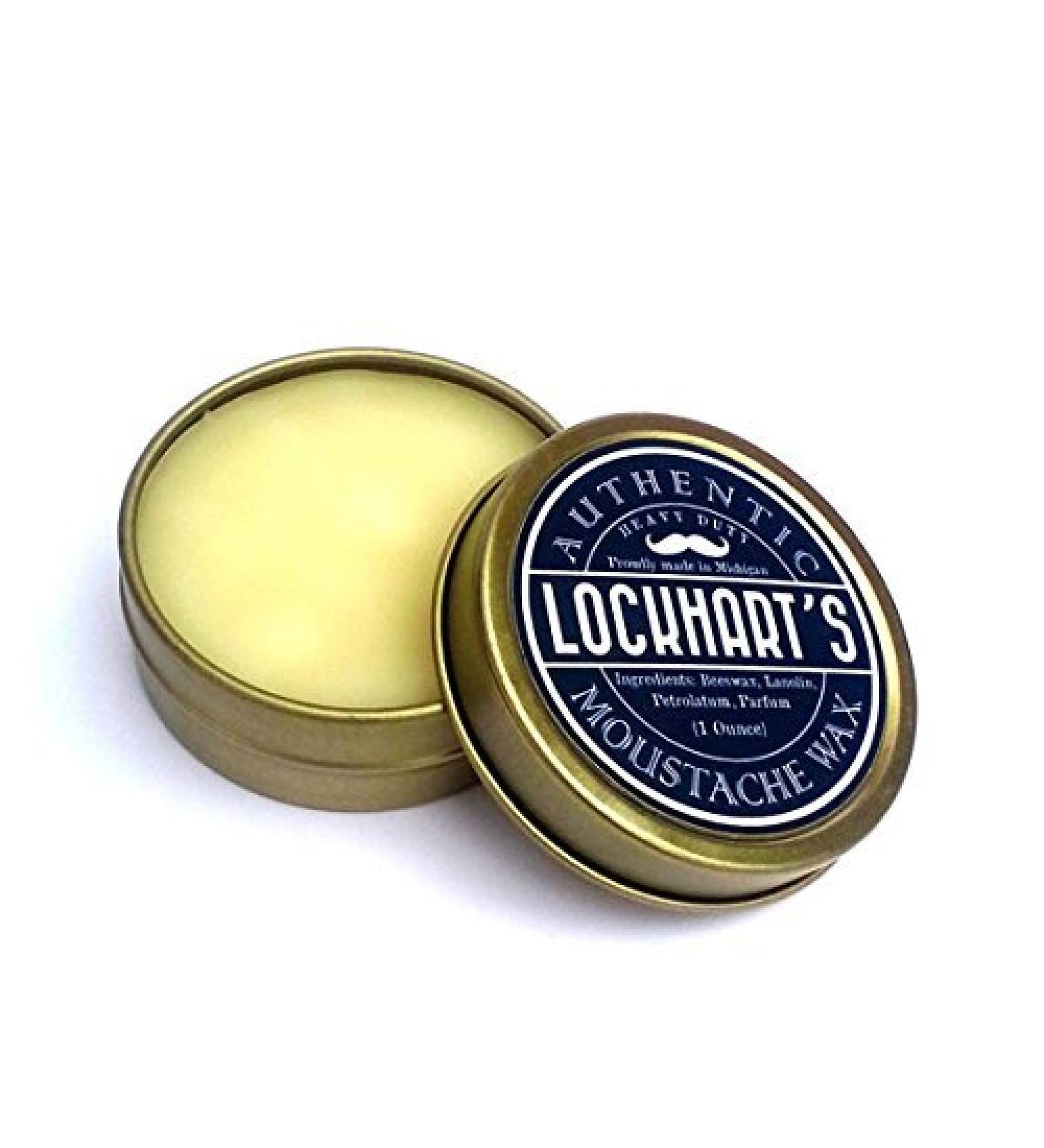 Lockhart's Heavy Duty Moustache Wax - Strong Hold Blonde 1 oz - Buy Online on GoSupps.com